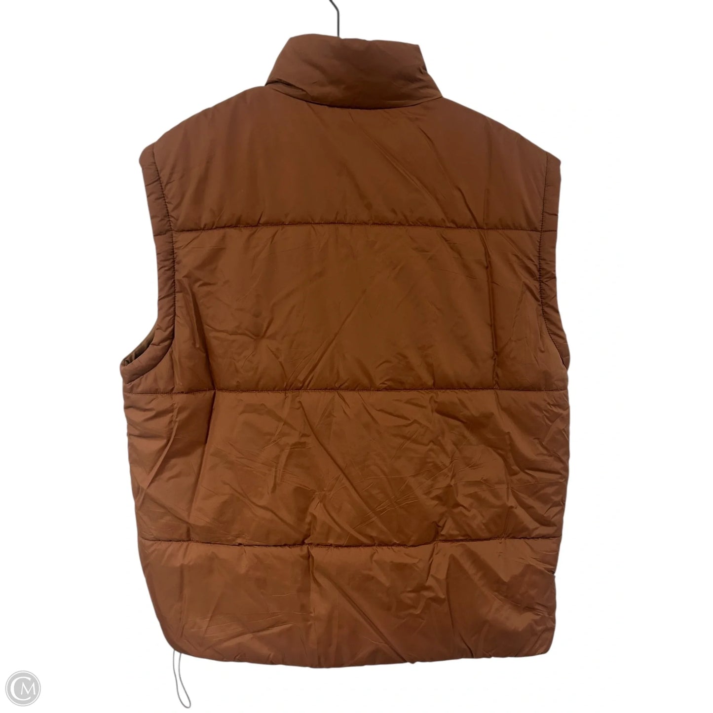 Vest Puffer & Quilted By Cmf In Brown, Size: M