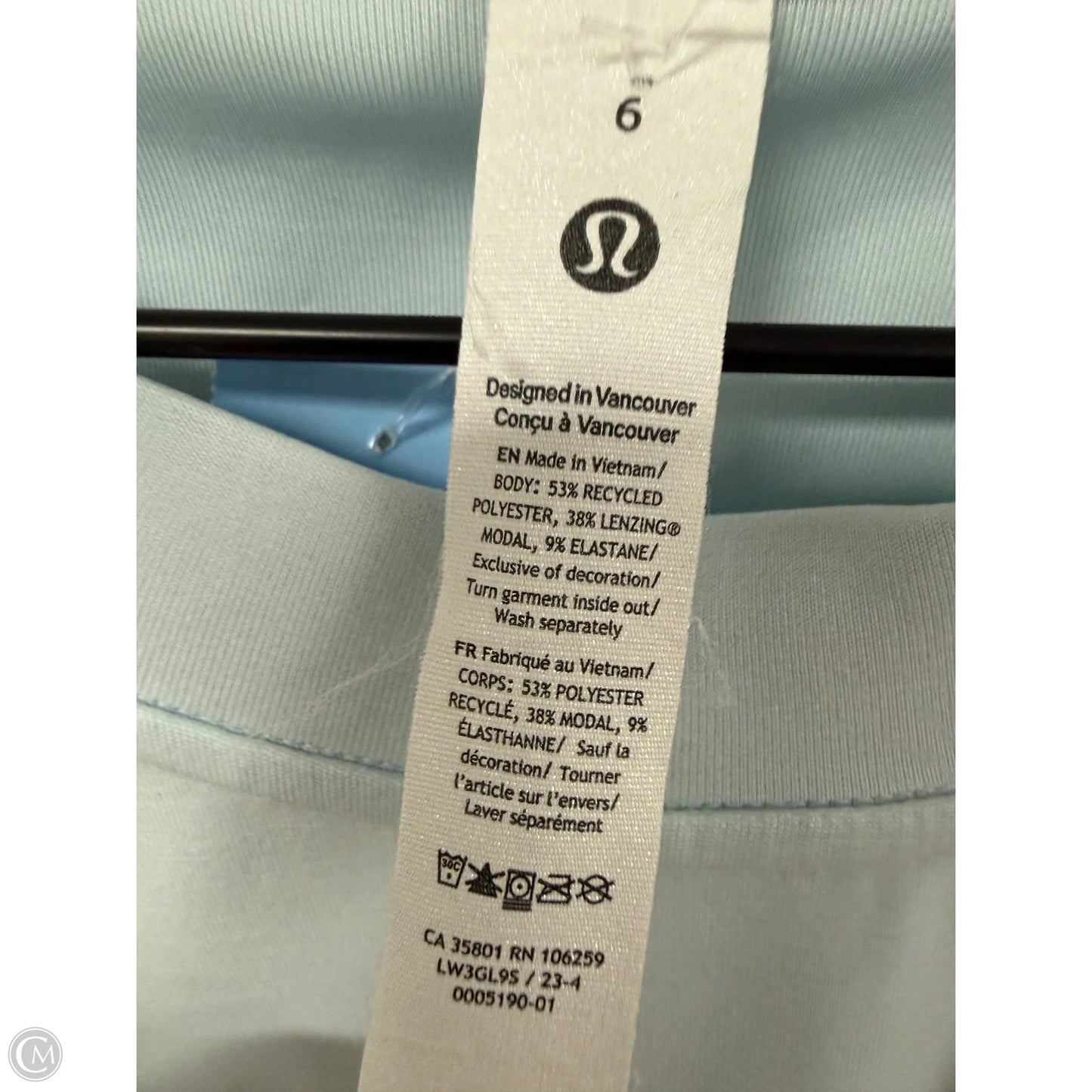 Athletic Sweatshirt Crewneck By Lululemon In Blue, Size: 6