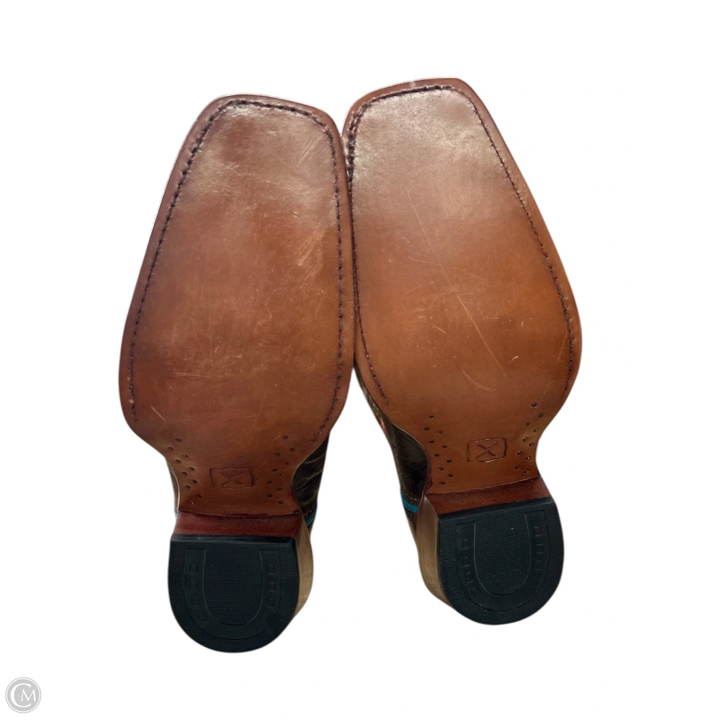 Boots Western By Cma In Blue & Brown, Size: 9