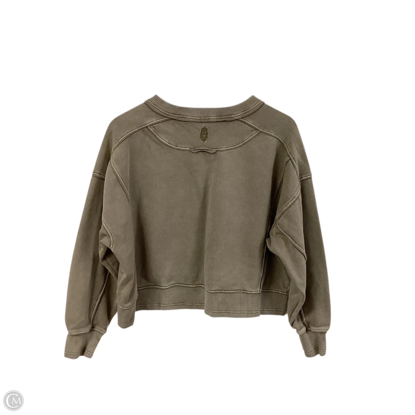 Sweatshirt Crewneck By Free People In Tan, Size: S