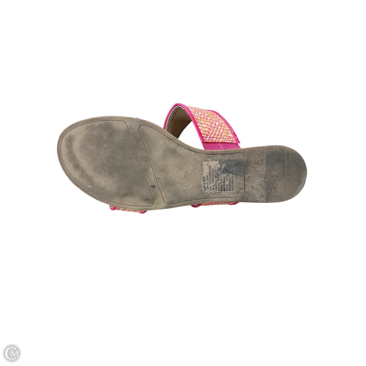 Sandals Flats By Lc Lauren Conrad In Pink & Tan, Size: 9