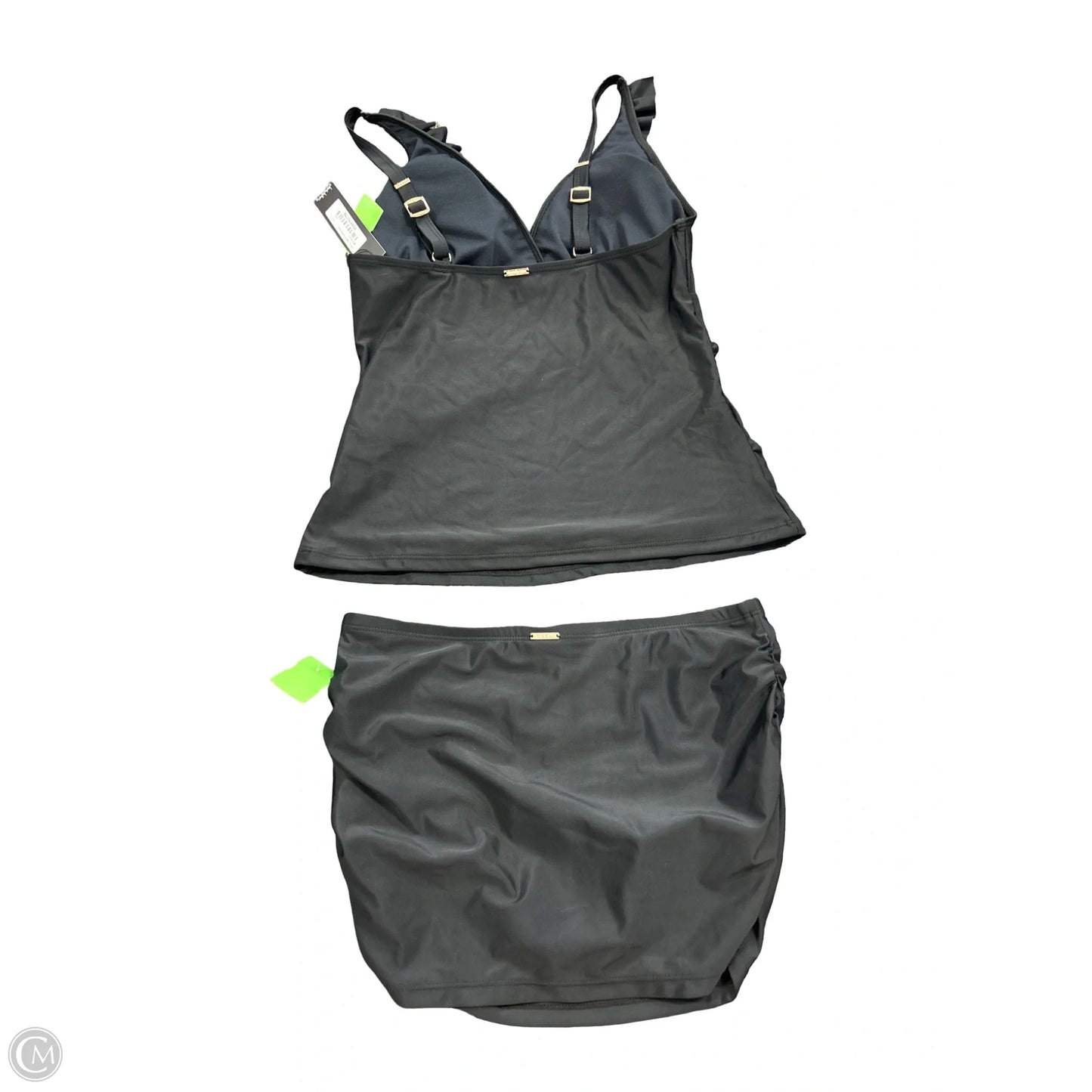 Swimsuit 2pc By Nicole By Nicole Miller In Black, Size: S