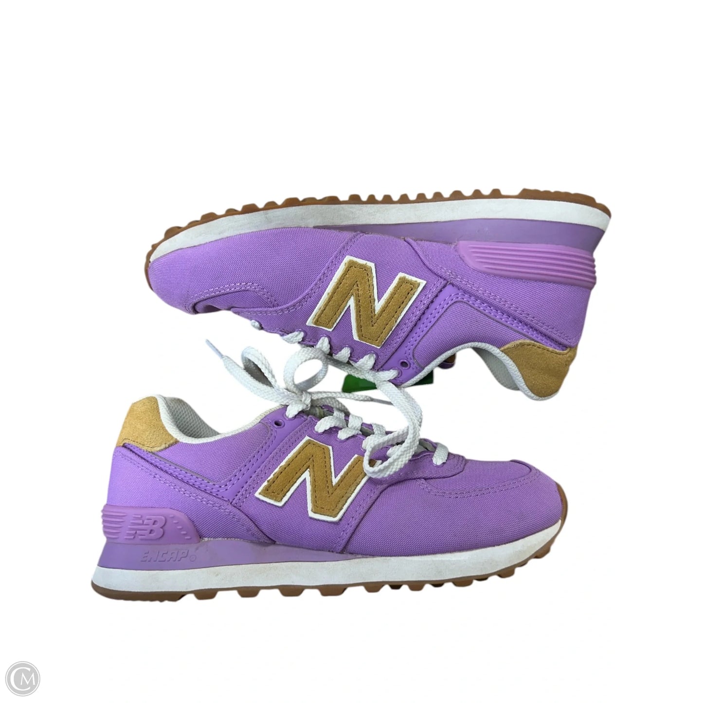 Shoes Sneakers By New Balance In Purple & Tan, Size: 7