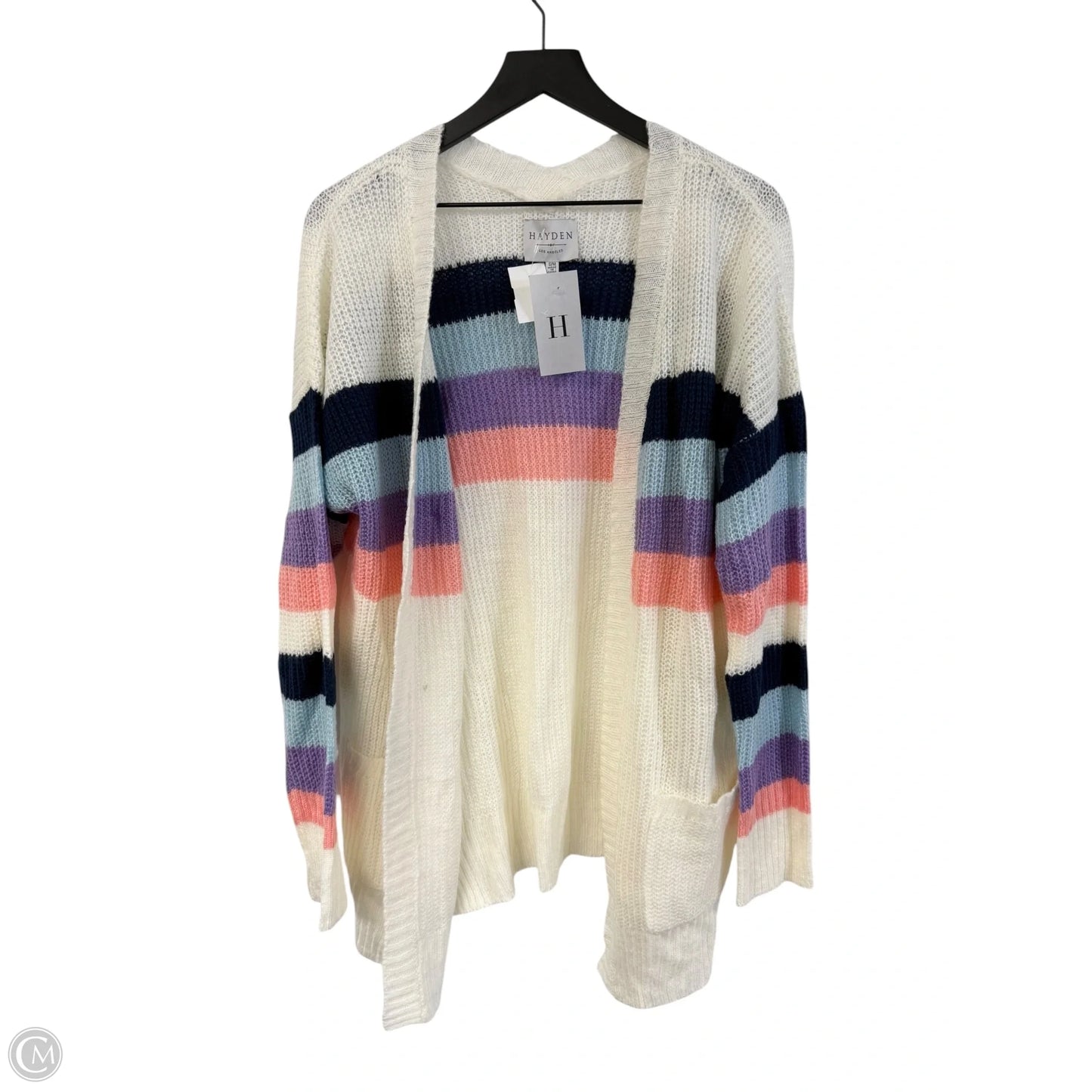 Sweater Cardigan By Hayden La In White, Size: S
