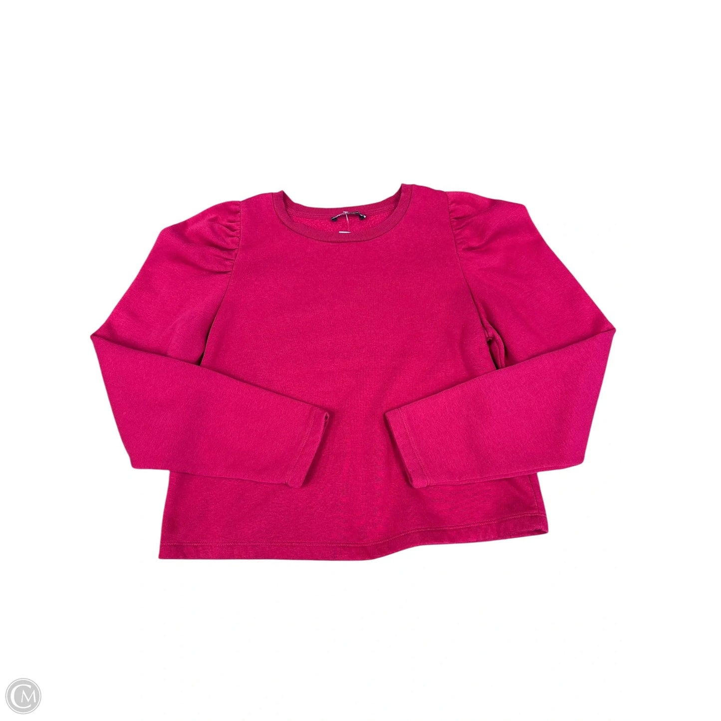 Top Long Sleeve Basic By Zara In Pink, Size: M