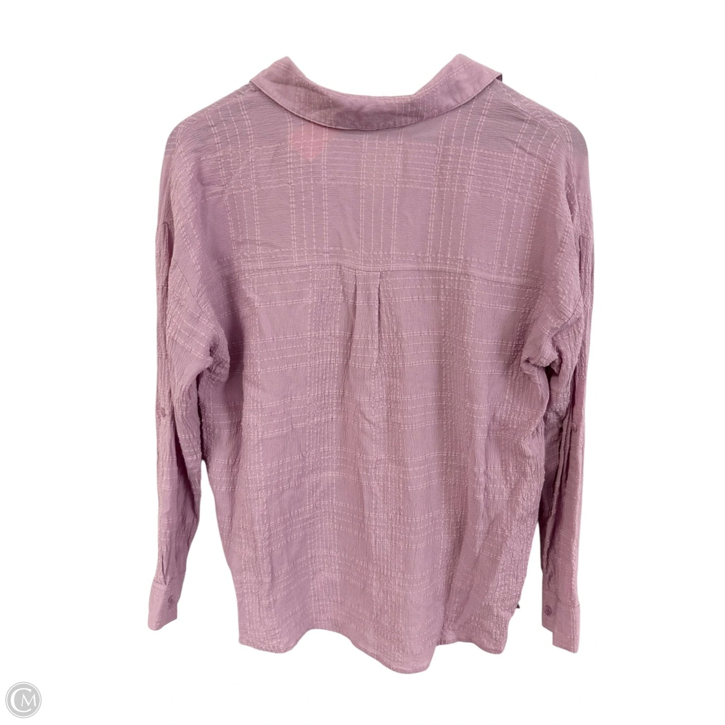 Blouse Long Sleeve By Clothes Mentor In Purple, Size: S