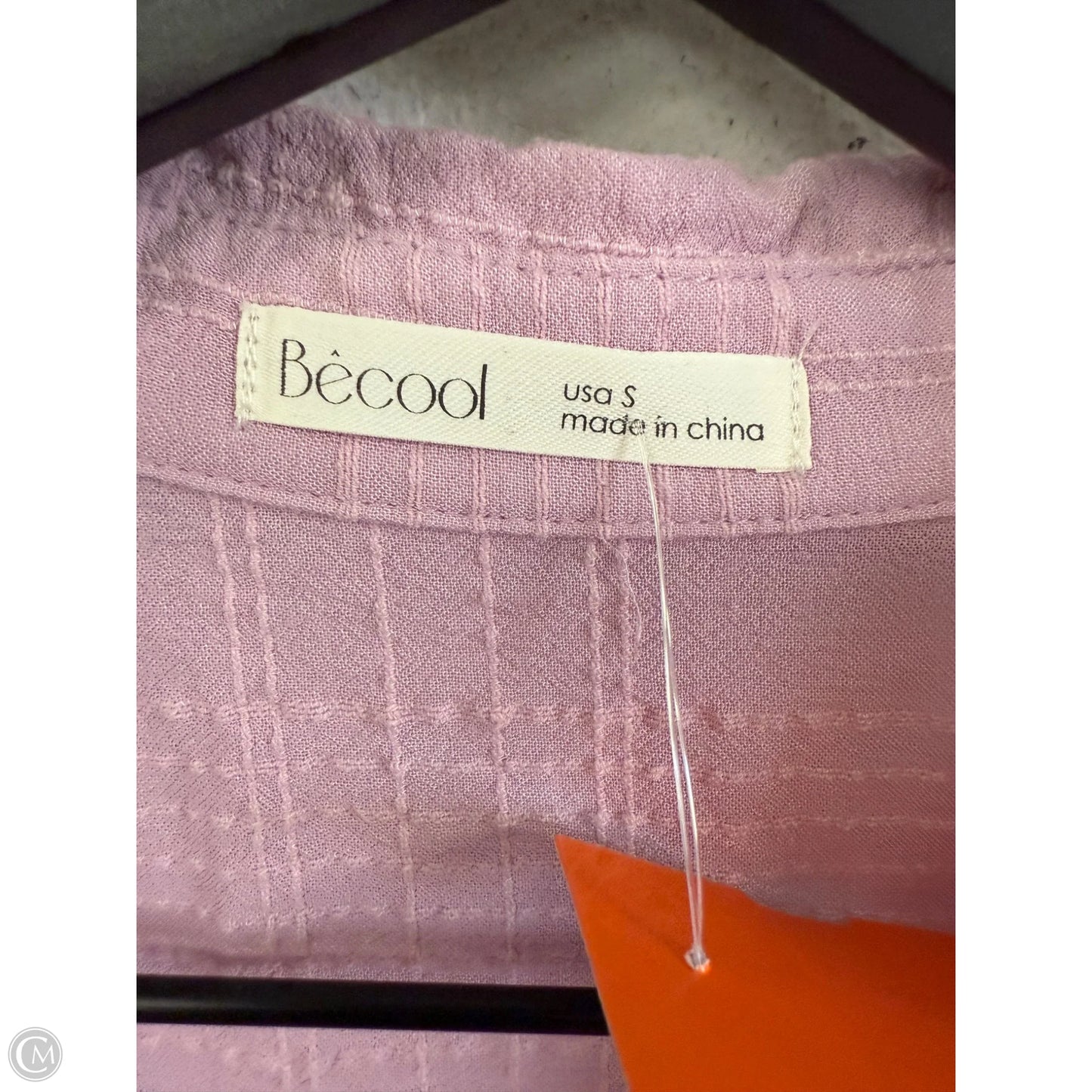 Blouse Long Sleeve By Clothes Mentor In Purple, Size: S