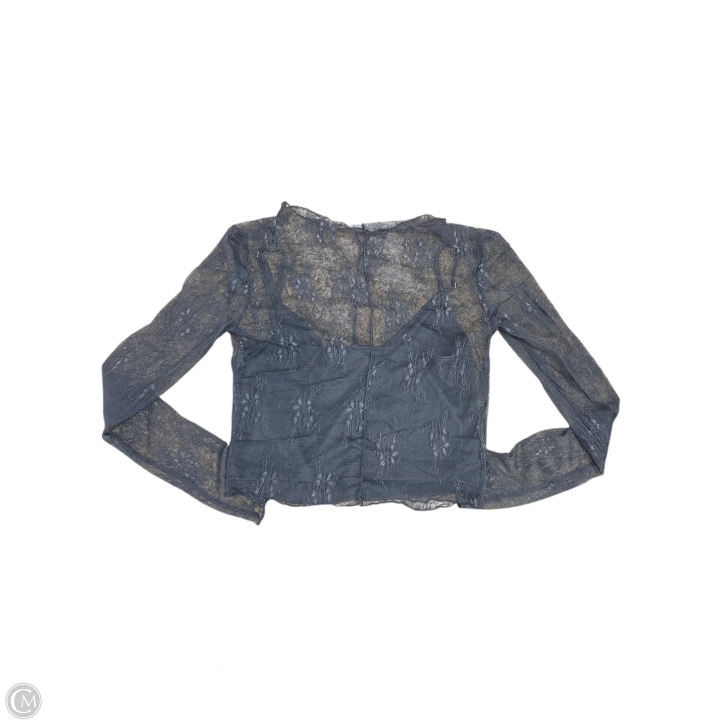 Top Long Sleeve By Clothes Mentor In Grey, Size: S