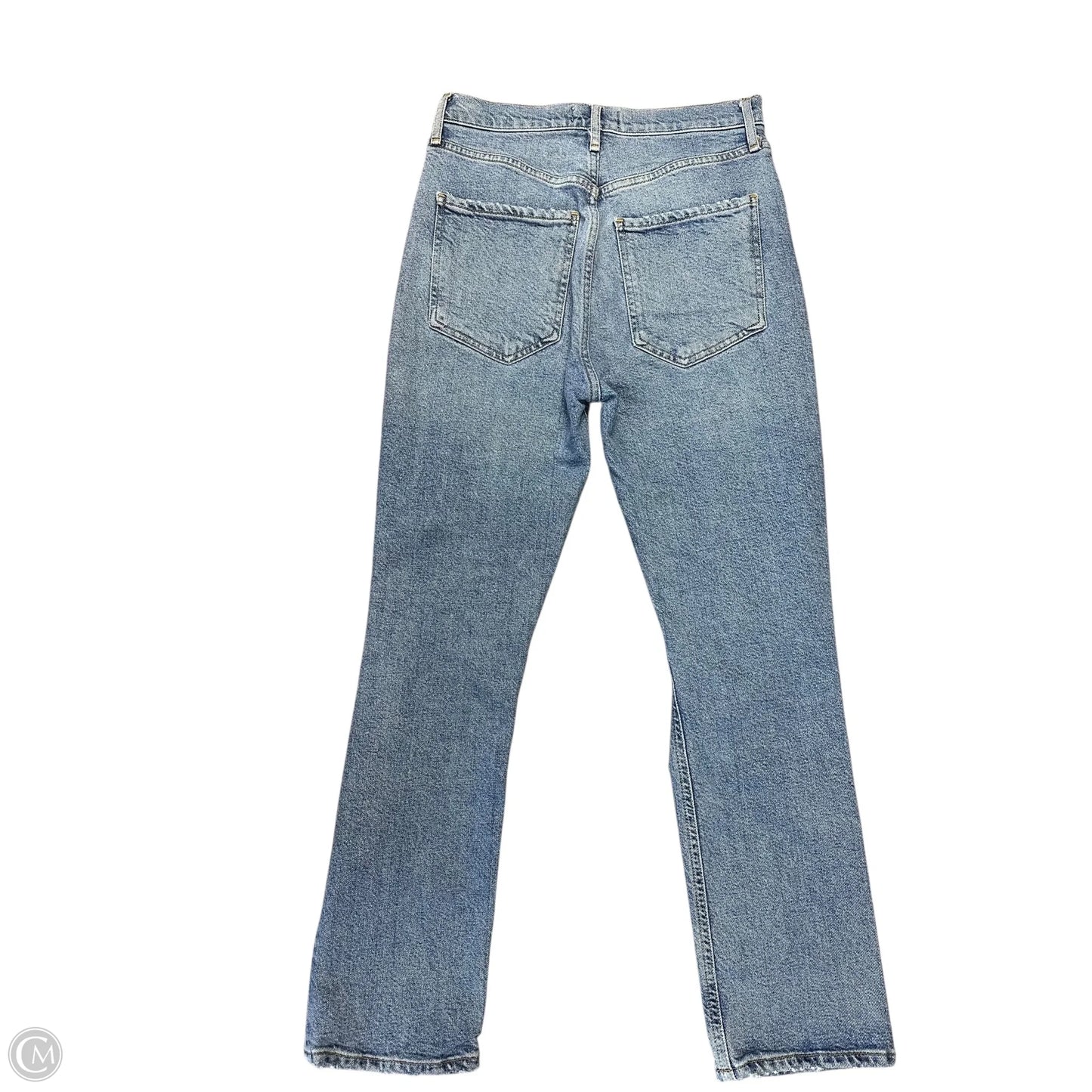 Jeans Straight By Agolde In Blue Denim, Size: 0