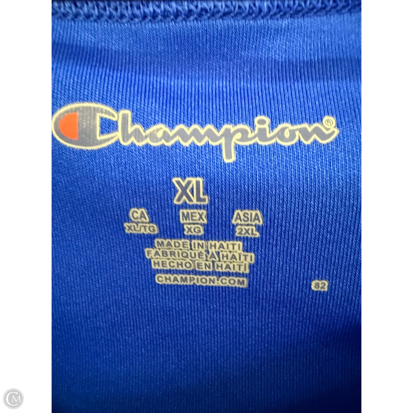Athletic Tank Top By Champion In Blue, Size: Xl
