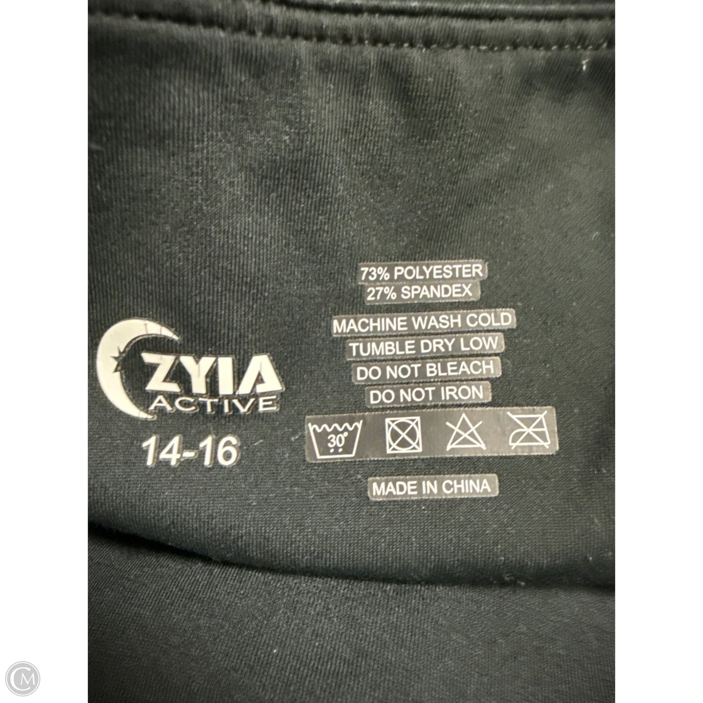 Athletic Leggings By Zyia In Black, Size: L