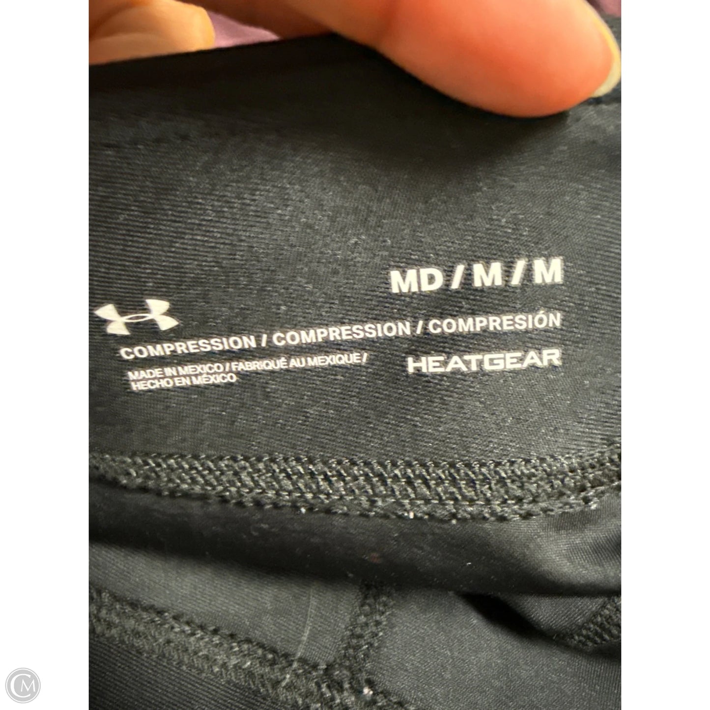 Athletic Leggings By Under Armour In Black, Size: M