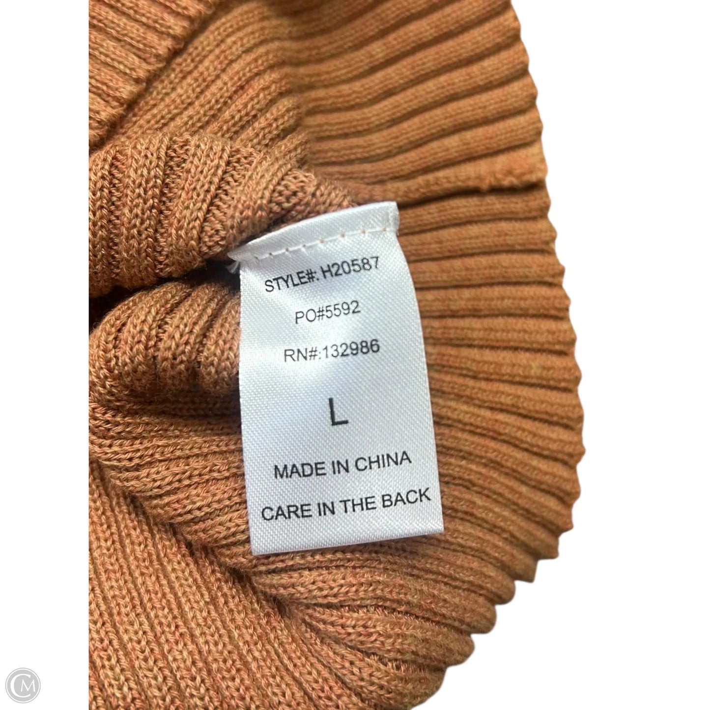 Top Long Sleeve By Mittoshop In Brown, Size: L