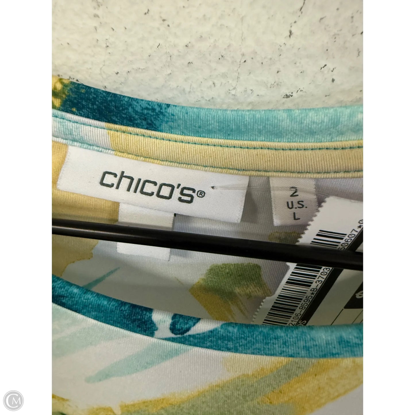 Top Long Sleeve By Chicos In Multi-colored, Size: L