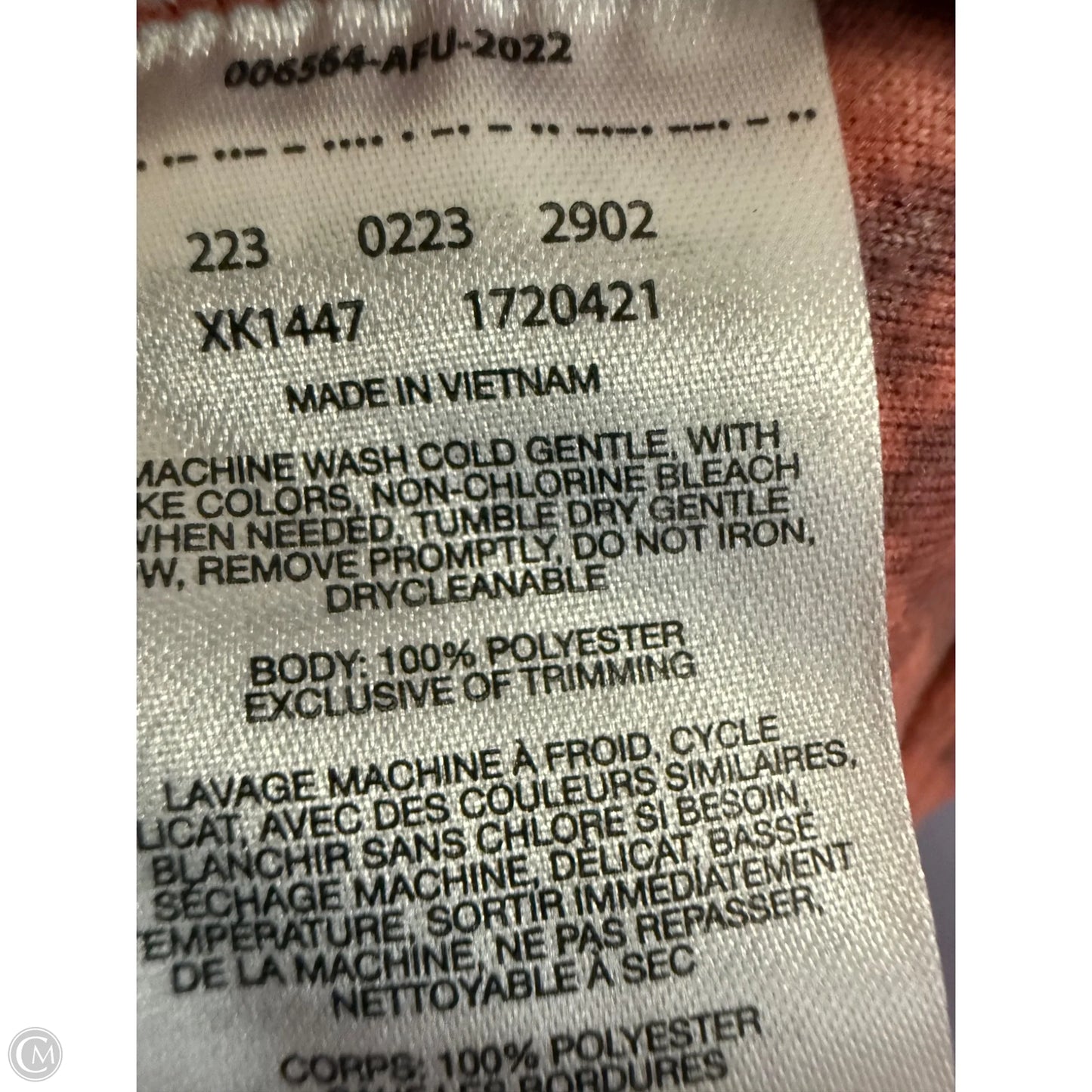 Sweatshirt Collar By Columbia In Orange, Size: Xl