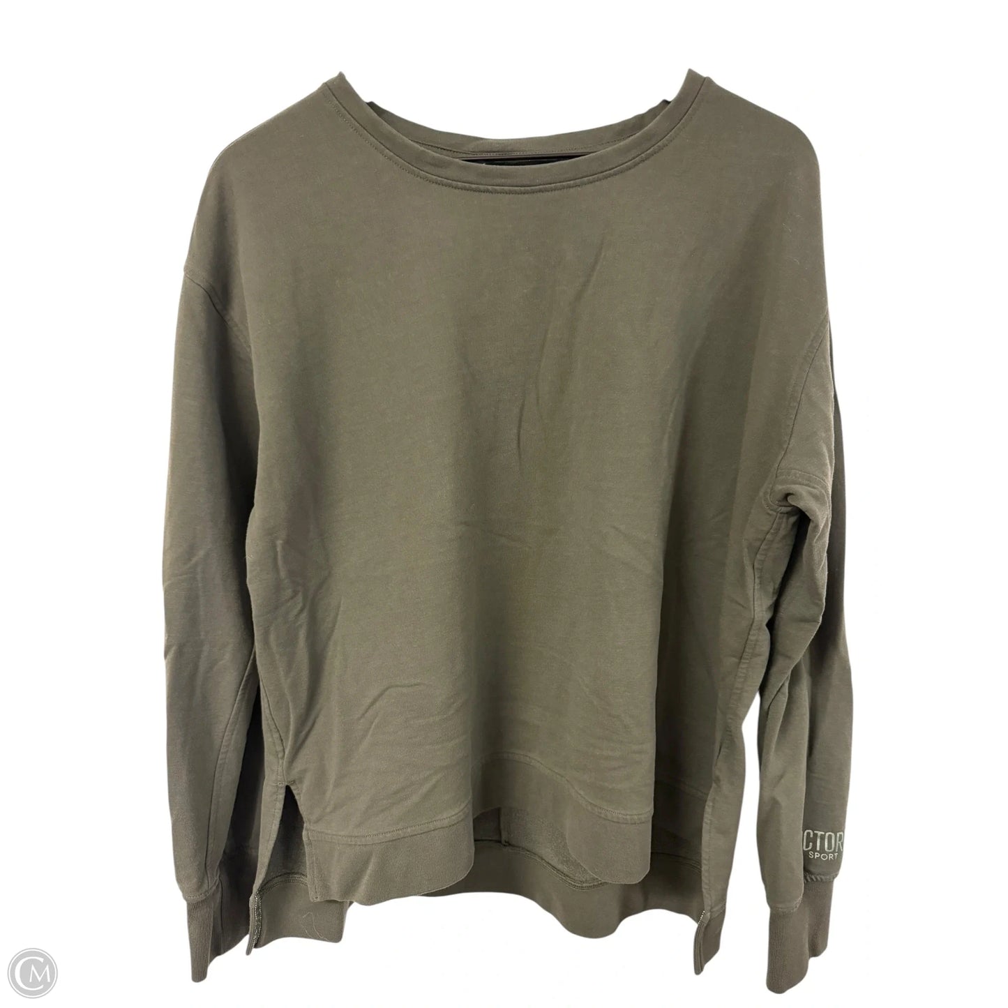 Top Long Sleeve By Victorias Secret In Green, Size: L