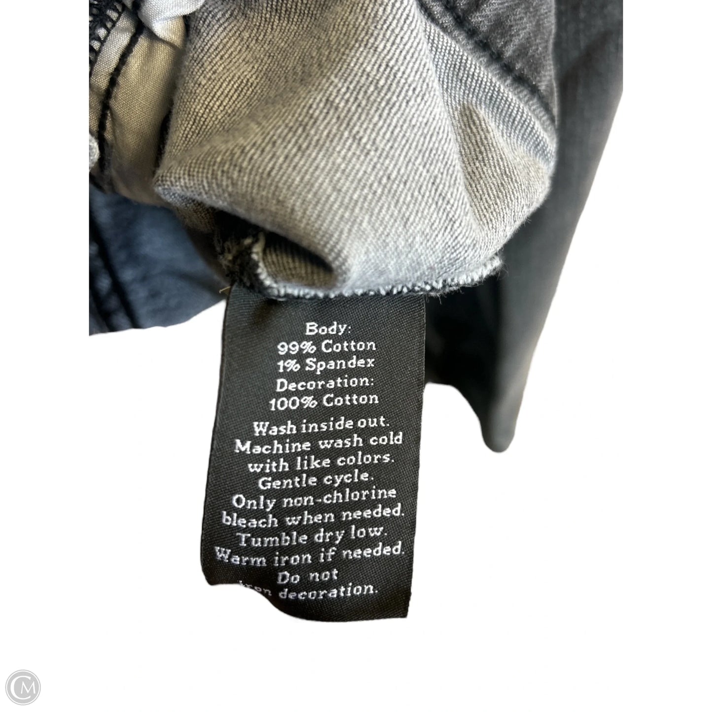 Jacket Denim By Rock And Republic In Black Denim, Size: L