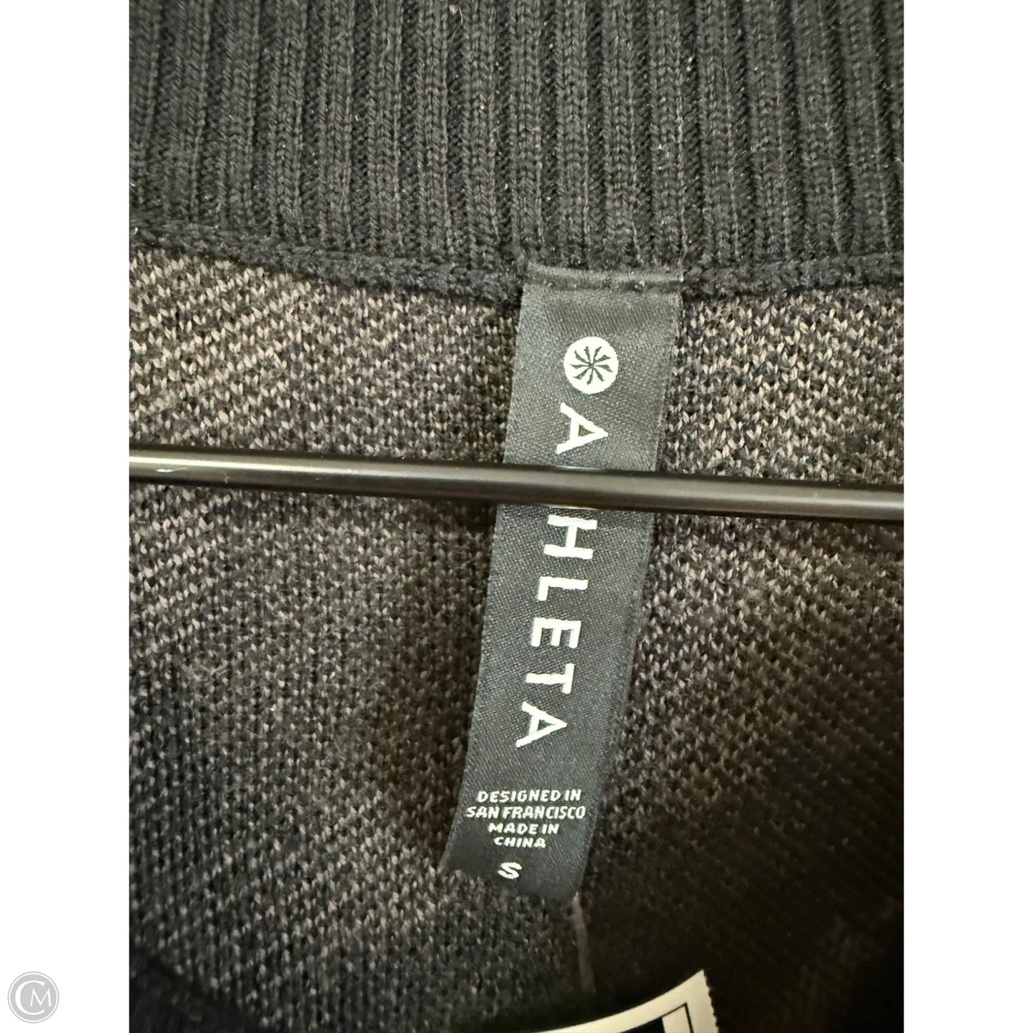 Sweater By Athleta In Black & Grey, Size: S