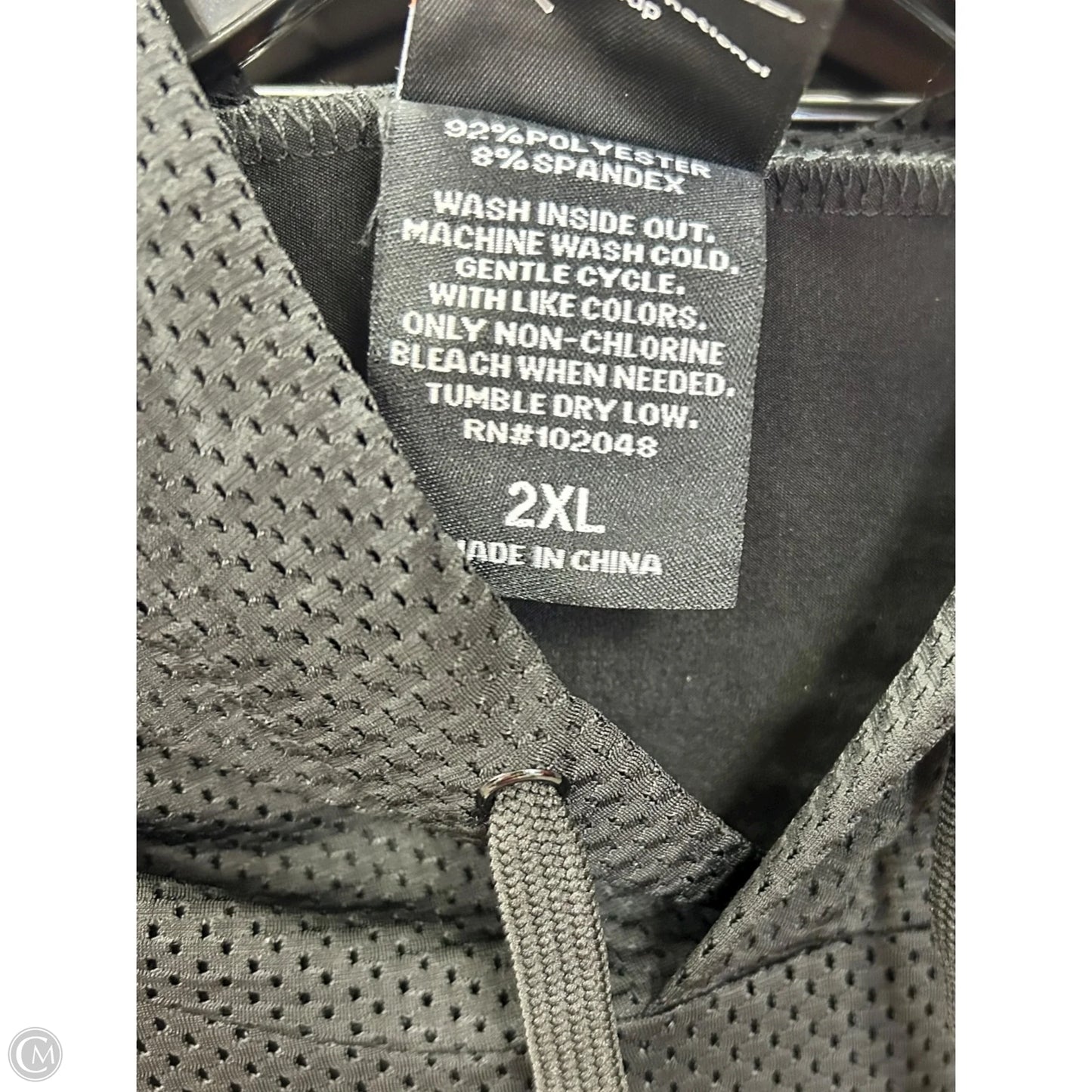 Athletic Top Long Sleeve Hoodie By Harley Davidson In Black, Size: 2x