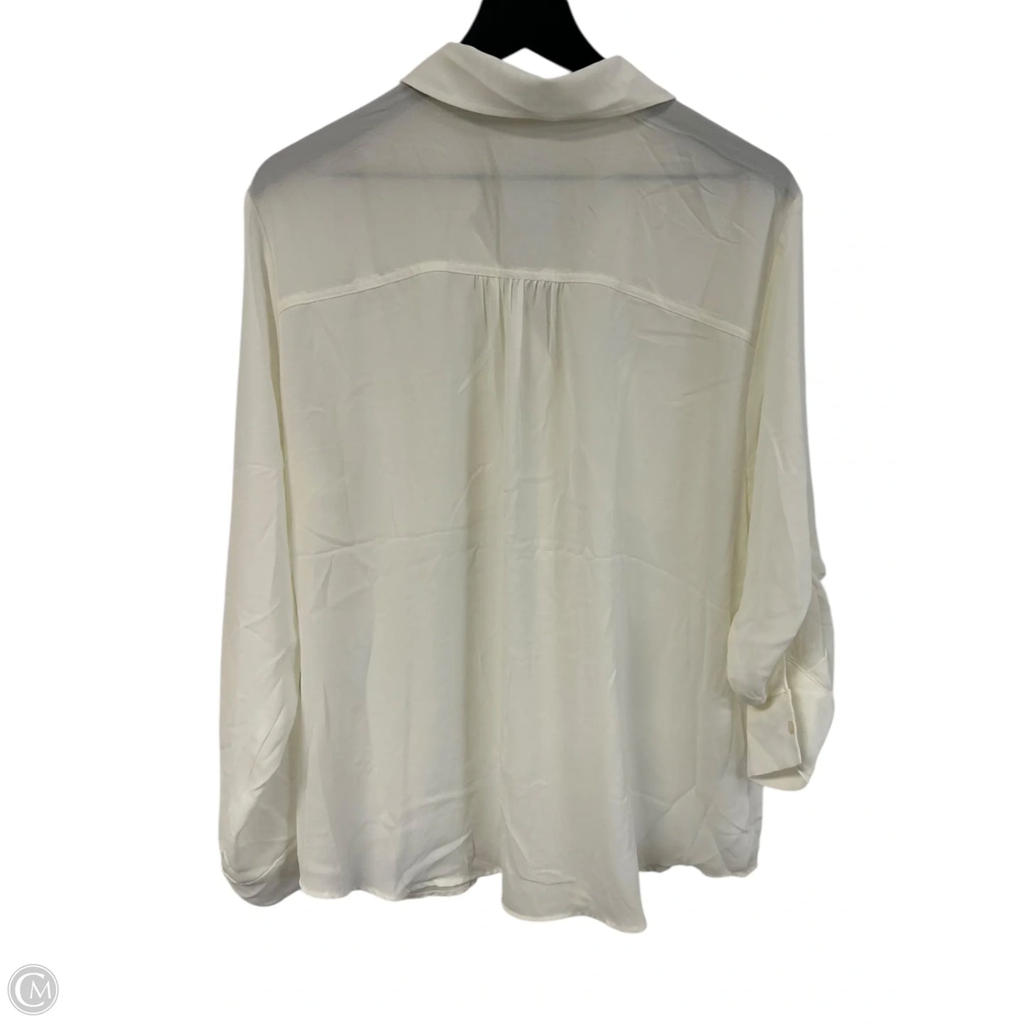 Blouse Long Sleeve By Maurices In White, Size: Xl