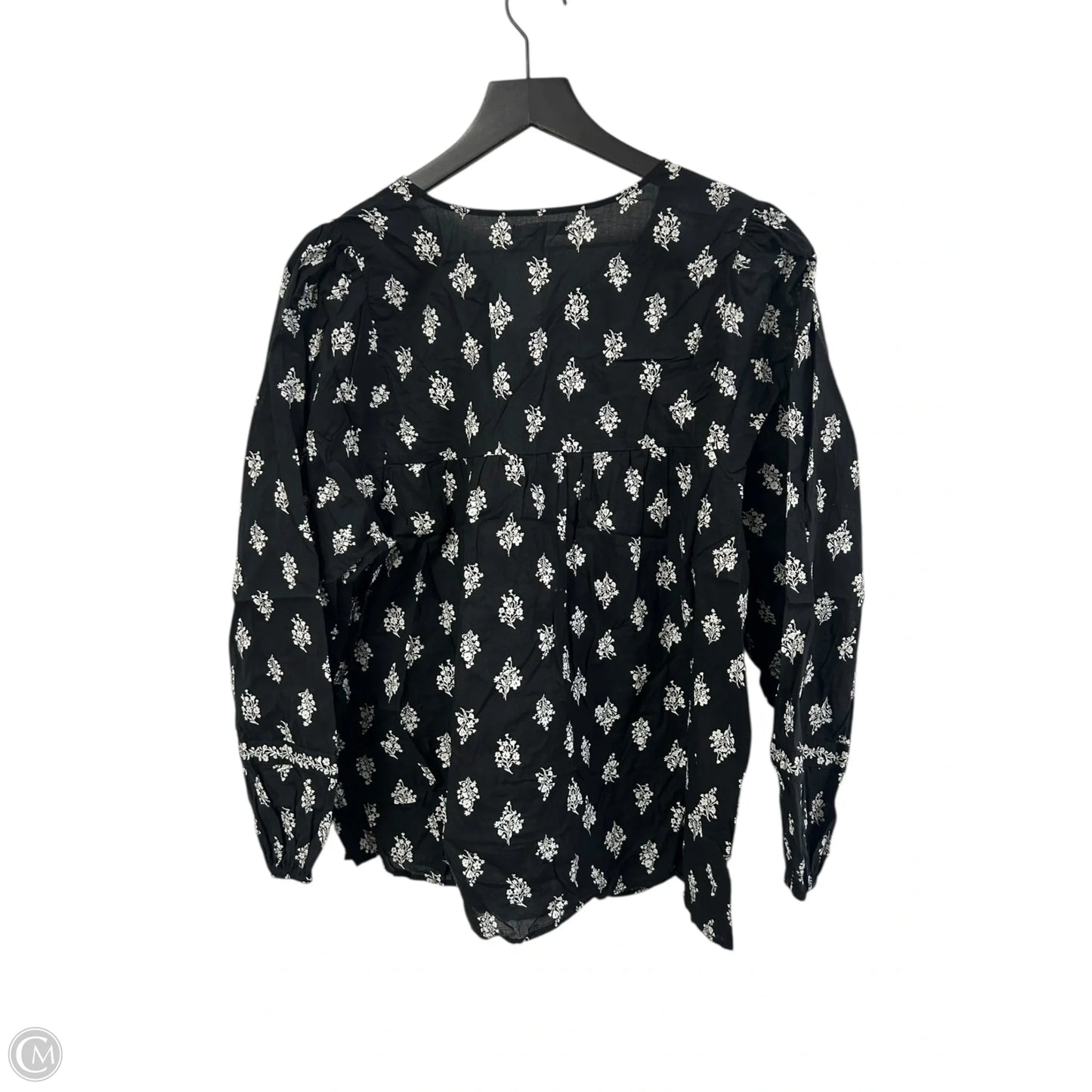 Top Long Sleeve By Maurices In Black & White, Size: Xl