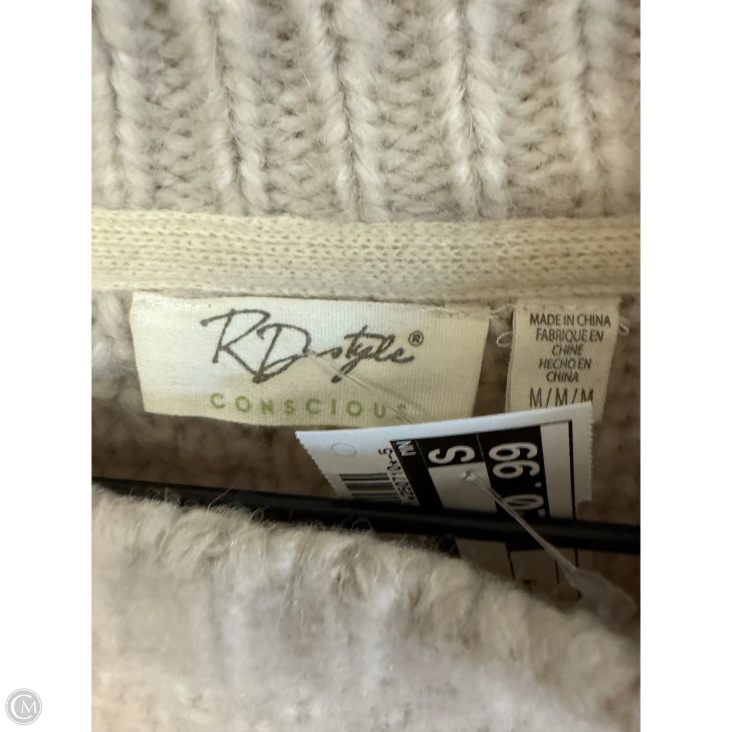 Sweater By Rd Style In Cream, Size: M