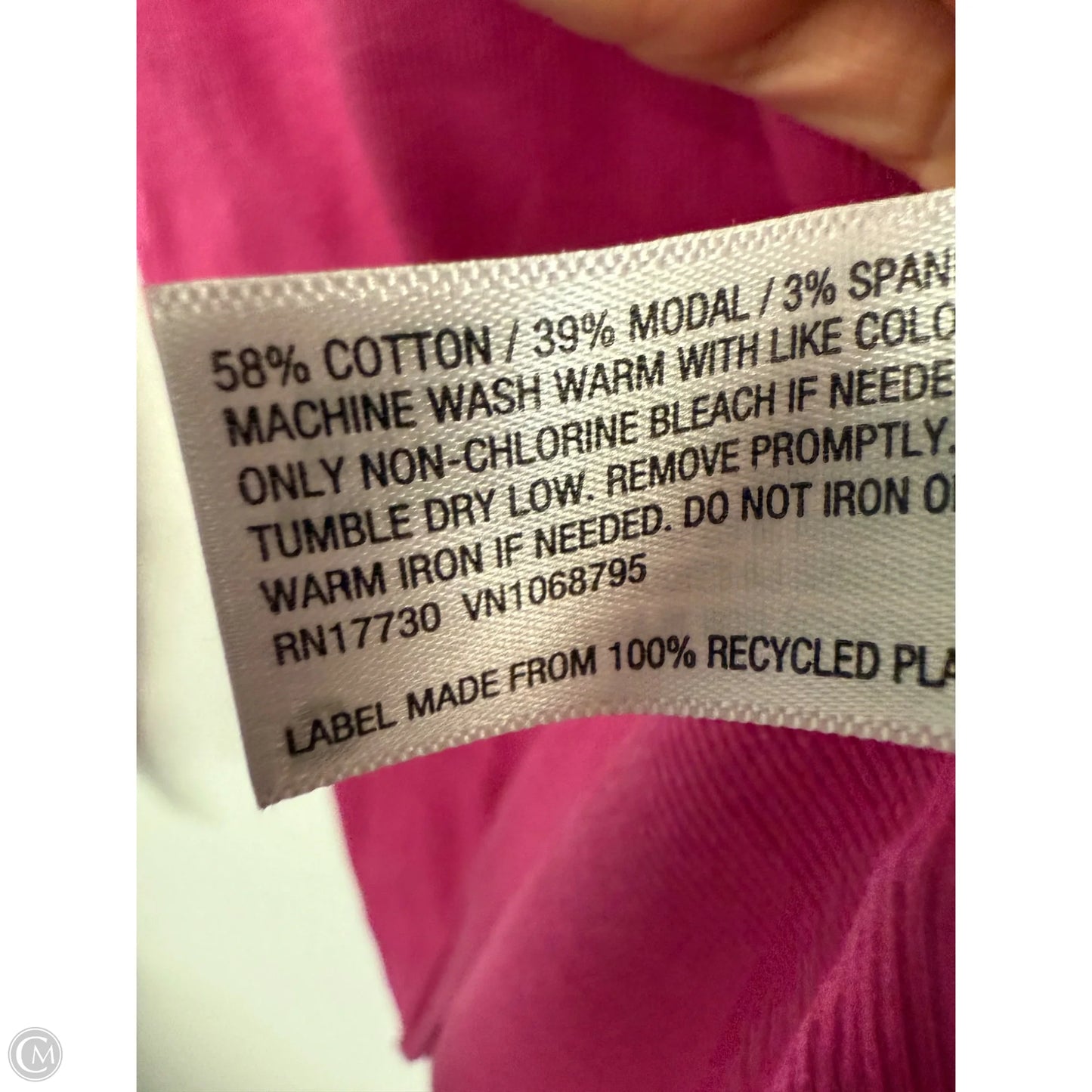 Top Long Sleeve Basic By A New Day In Pink, Size: Xl