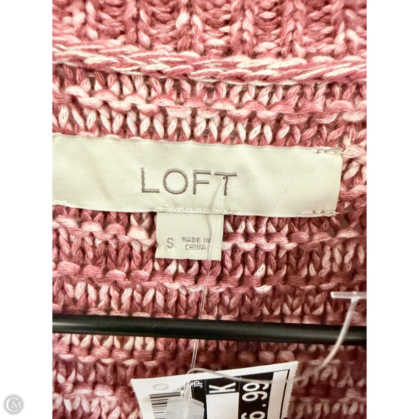 Vest Sweater By Loft In Mauve, Size: S
