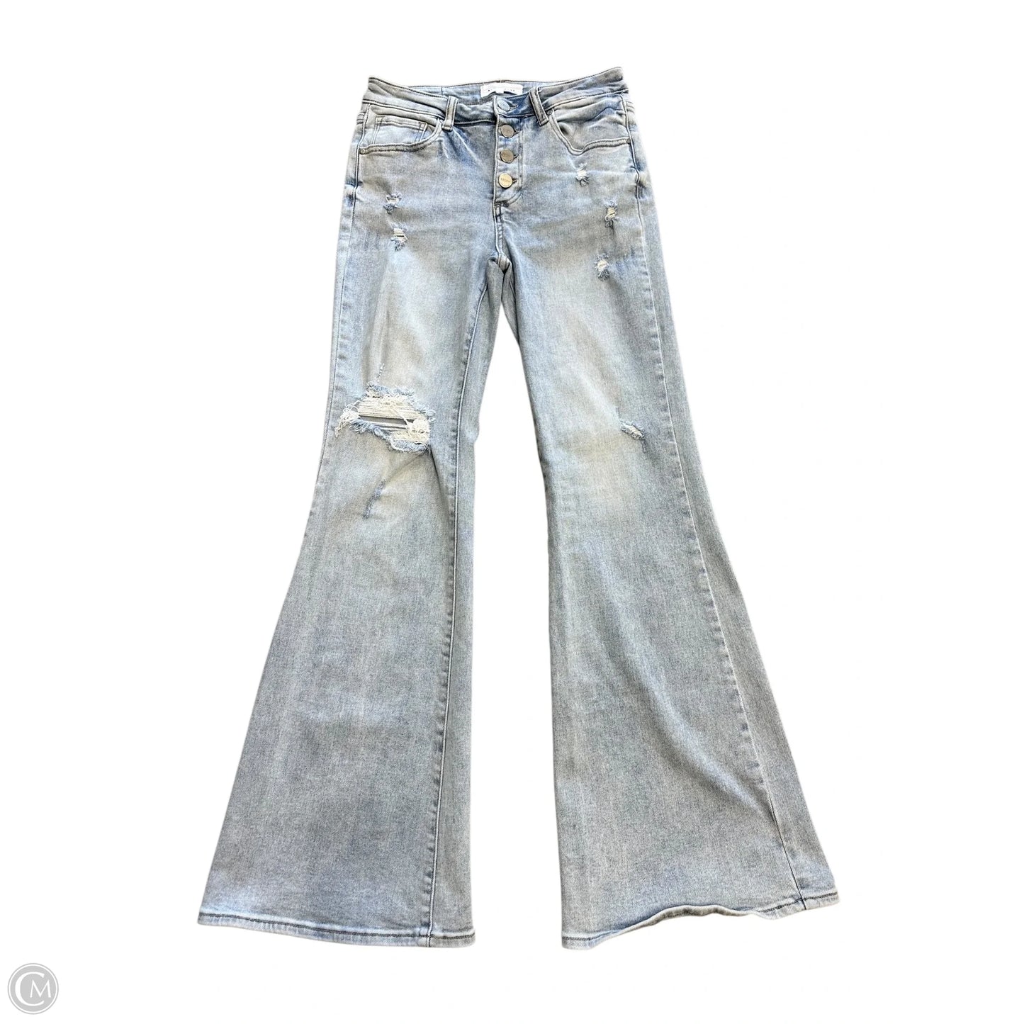 Jeans Flared By Risen In Blue Denim, Size: 6