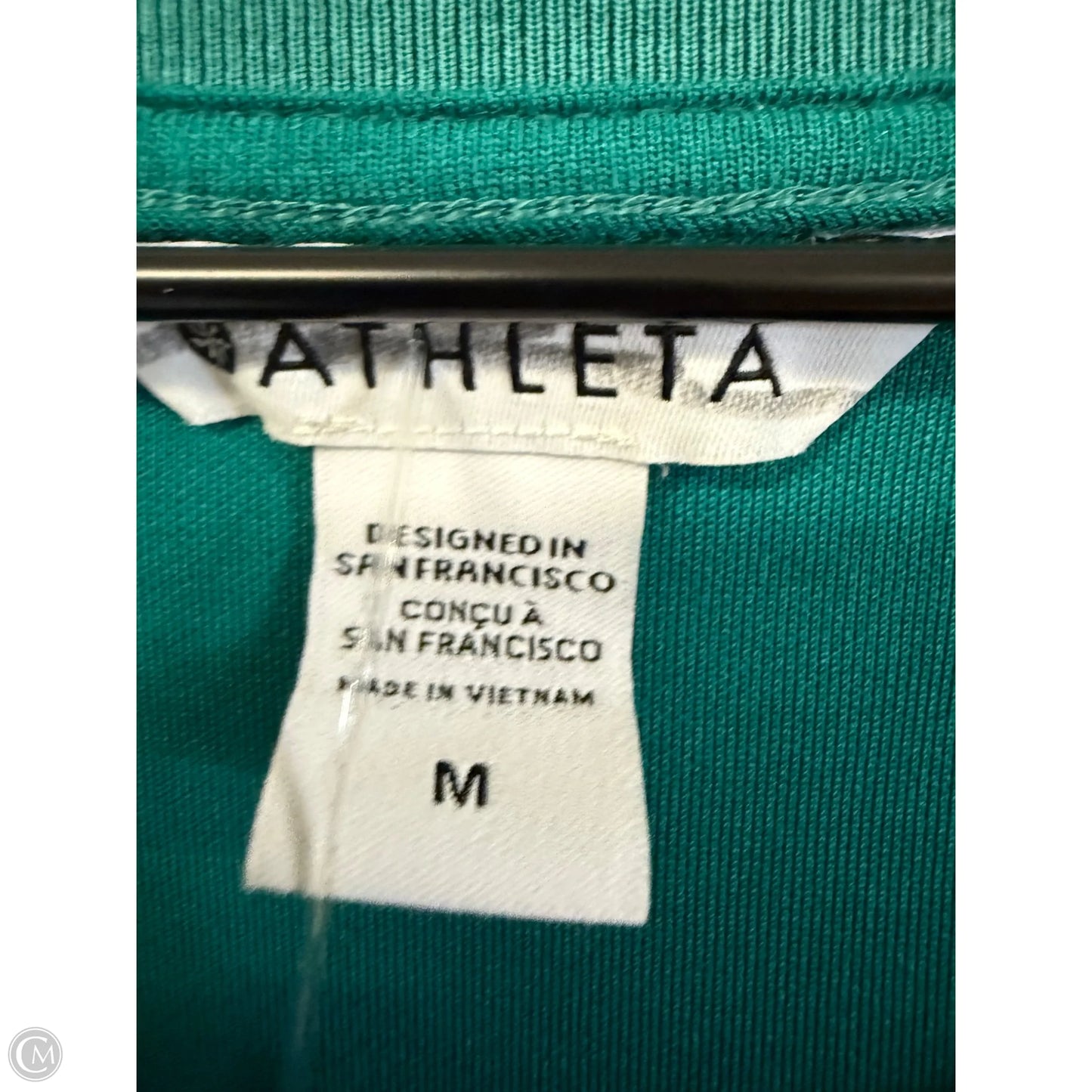 Top Short Sleeve Basic By Athleta In Teal, Size: M