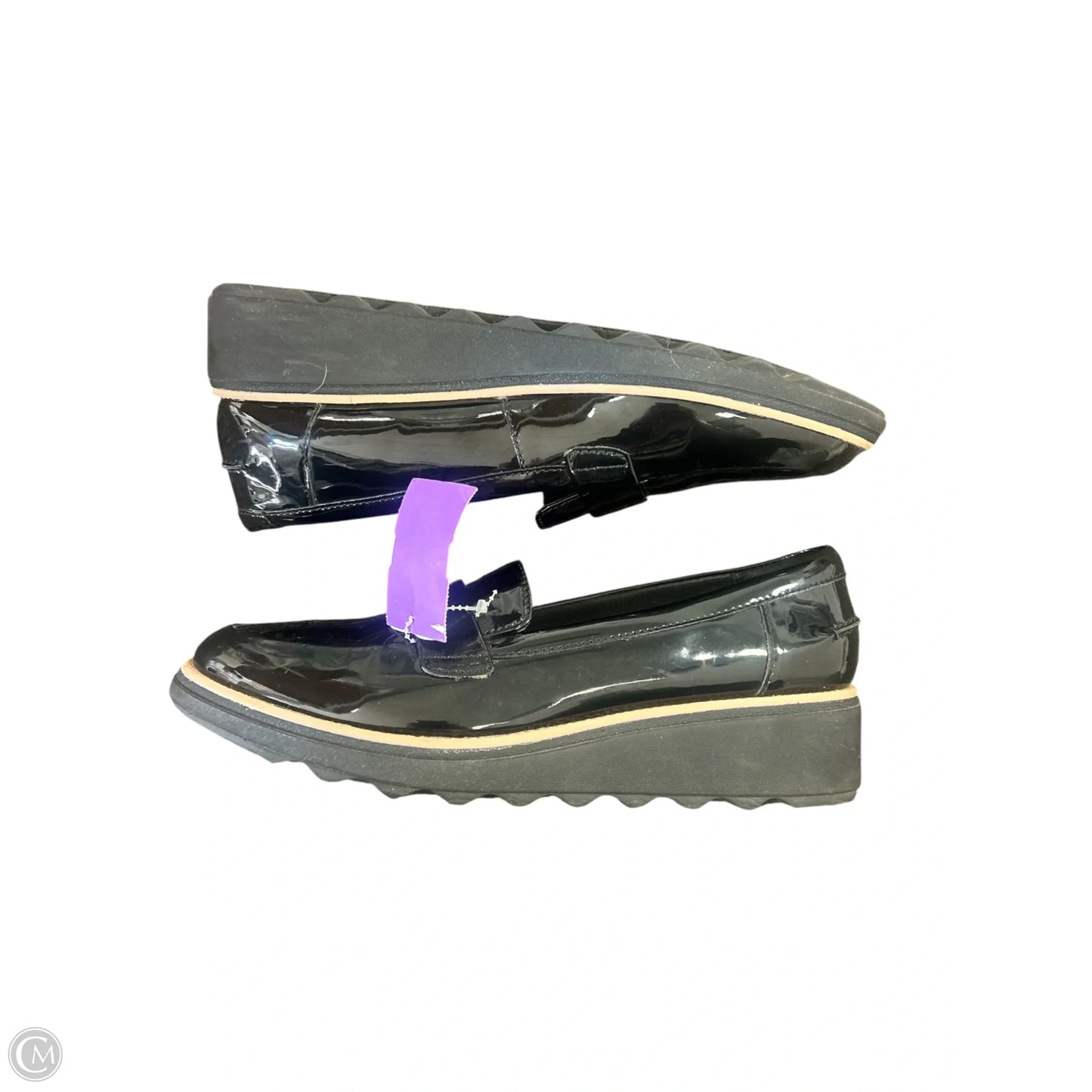 Shoes Flats By Clarks In Black, Size: 9