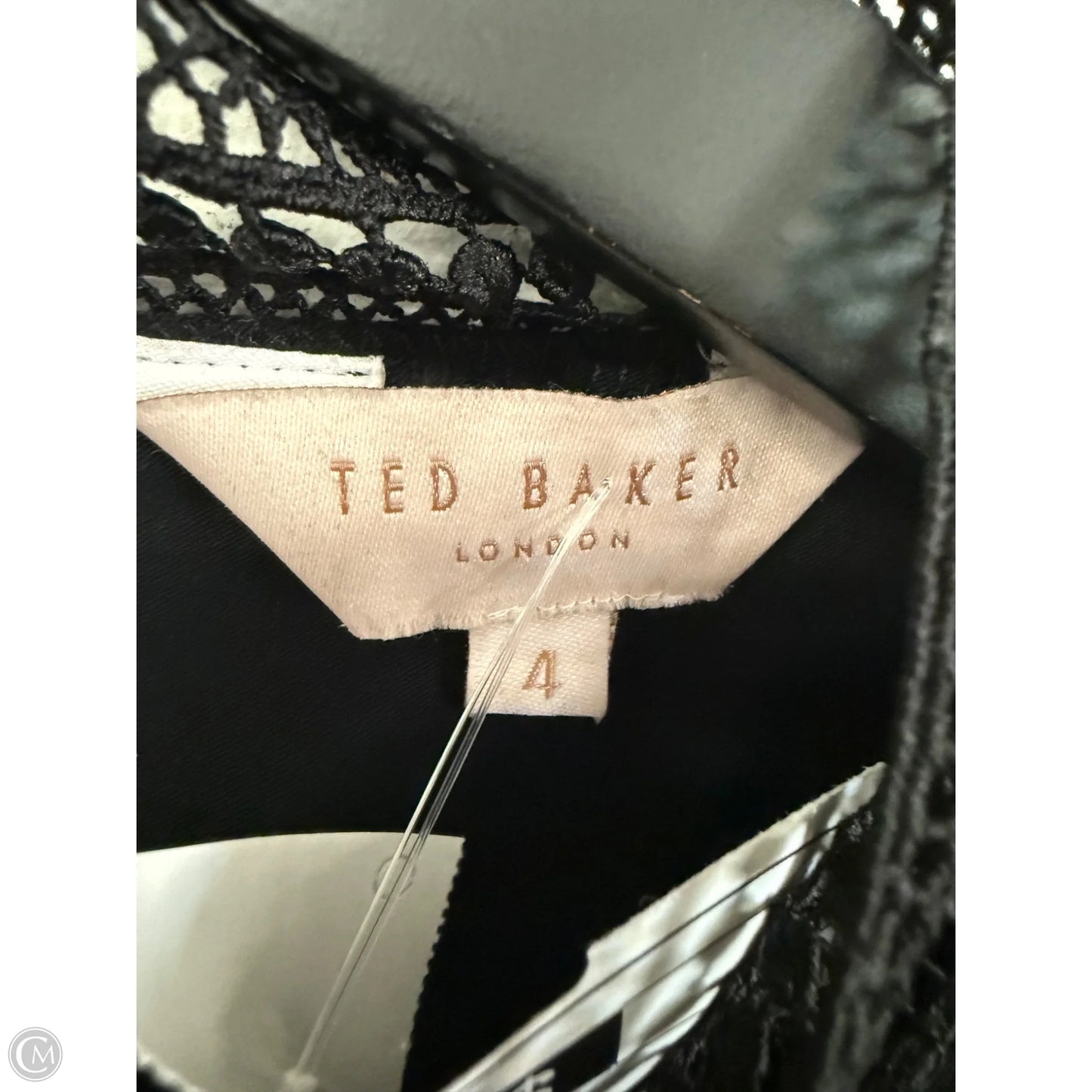 Top Short Sleeve By Ted Baker In Black, Size: 4