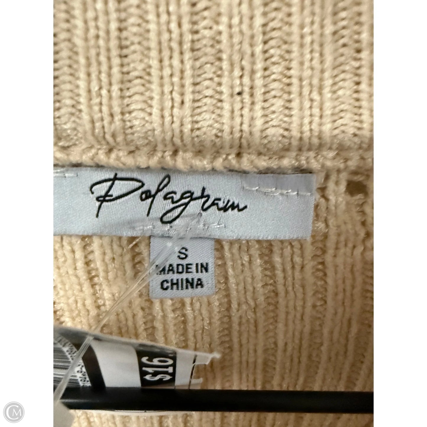 Sweater By Polygram In Cream, Size: S