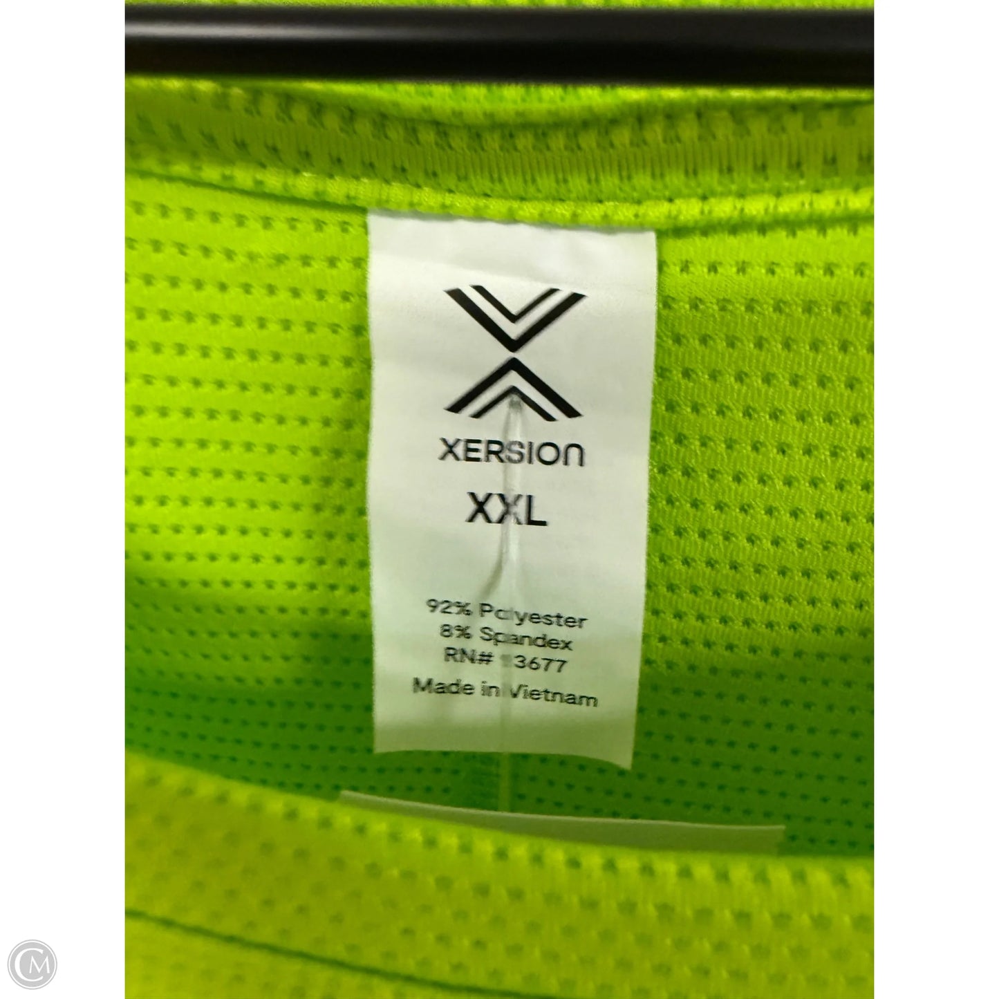 Athletic Top Short Sleeve By Xersion In Green, Size: Xxl