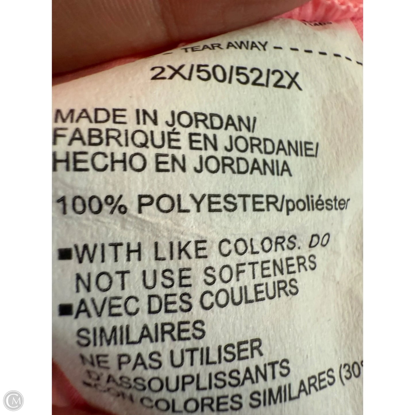 Athletic Top Short Sleeve By Under Armour In Pink, Size: 2x