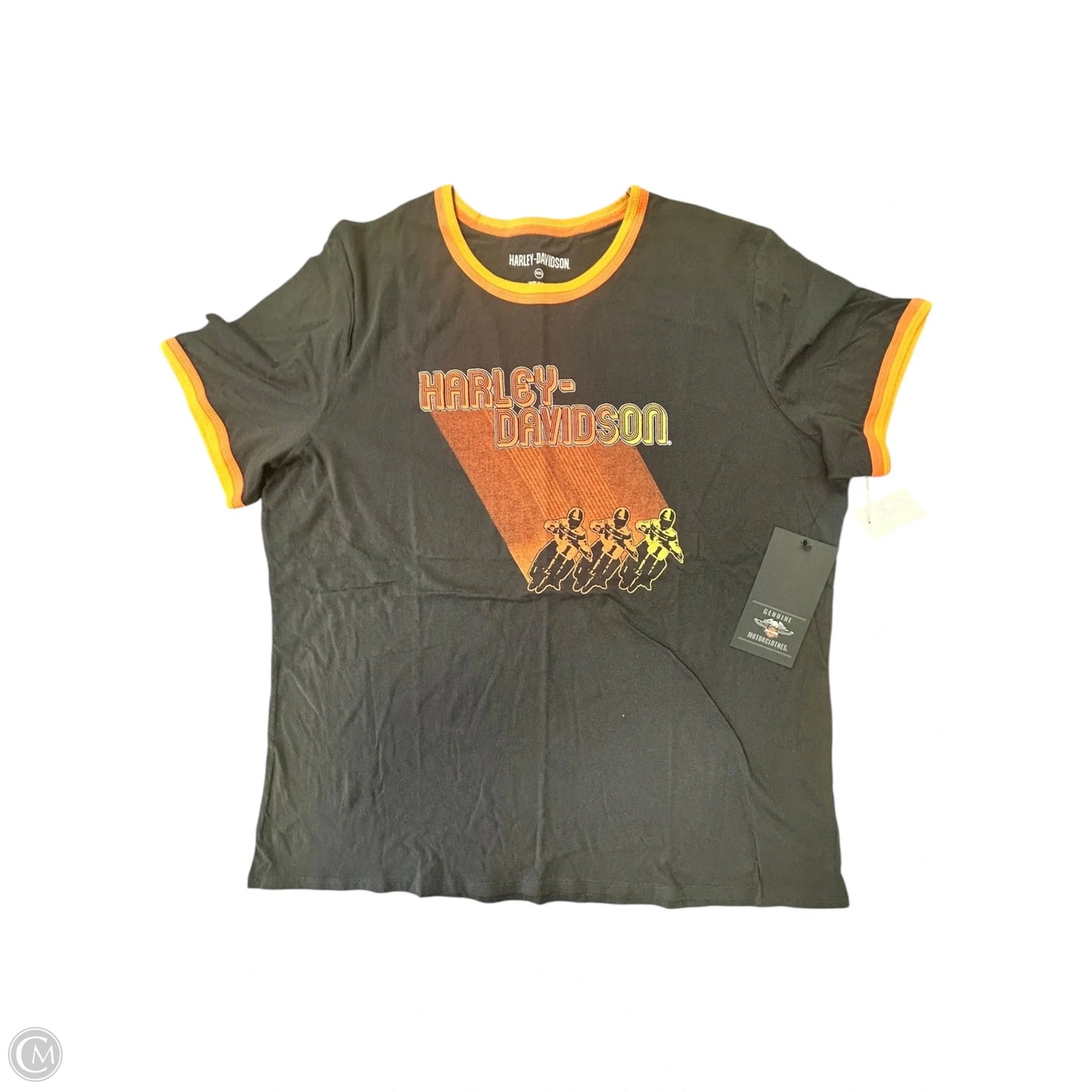 Top Short Sleeve By Harley Davidson In Black, Size: Xxl