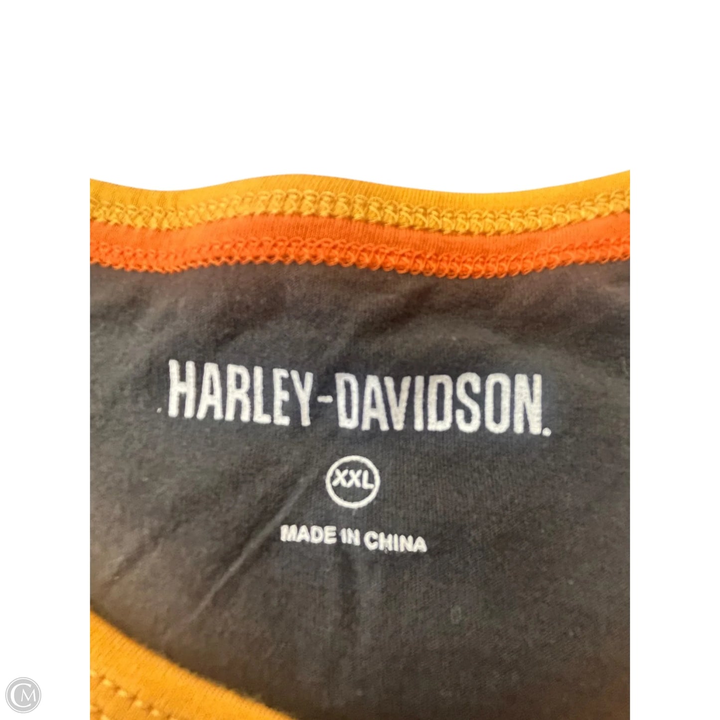 Top Short Sleeve By Harley Davidson In Black, Size: Xxl