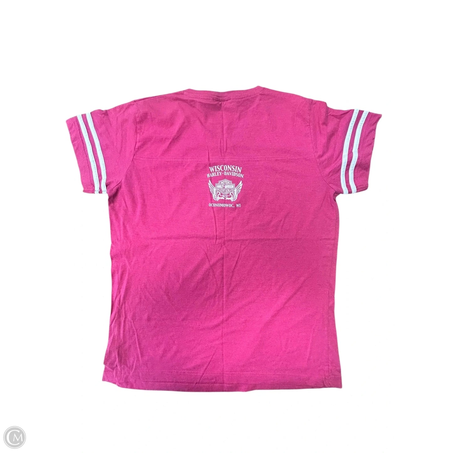 Top Short Sleeve Basic By Harley Davidson In Pink, Size: Xl