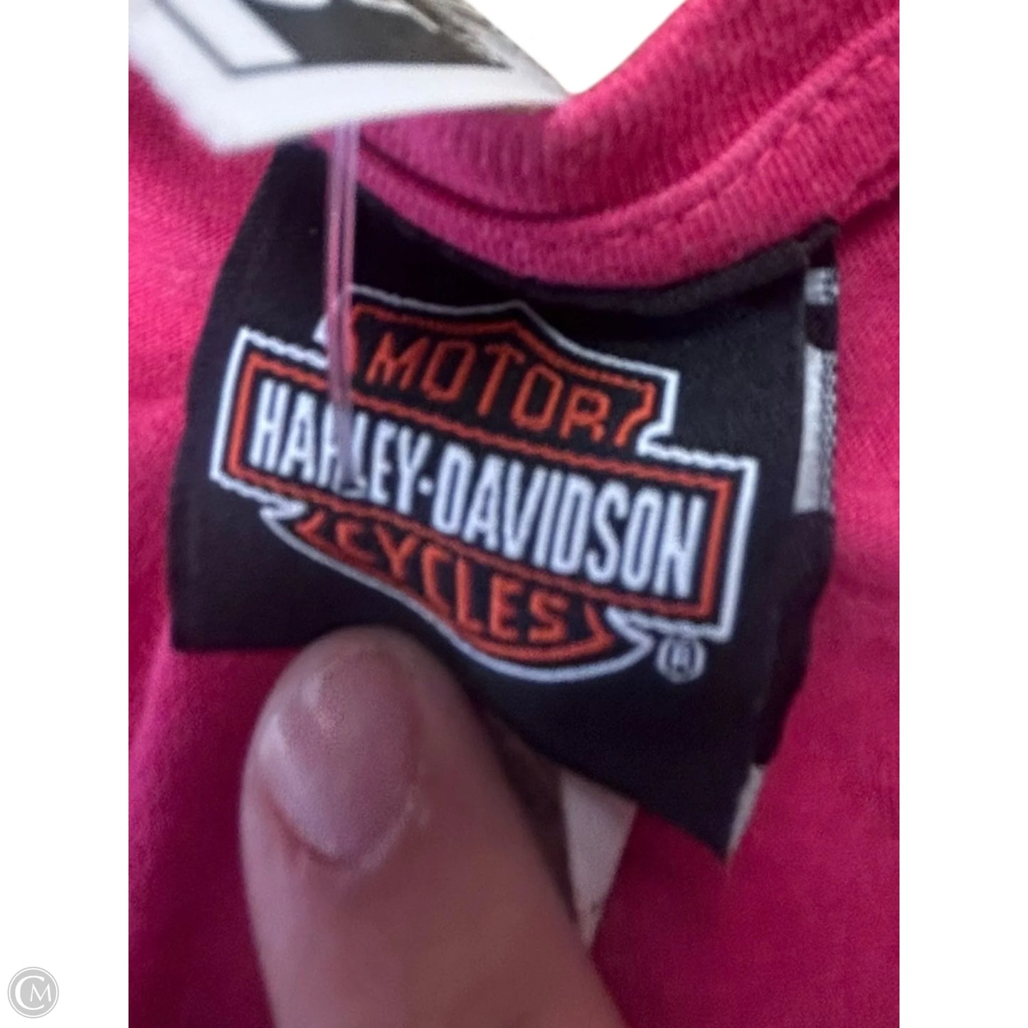 Top Short Sleeve Basic By Harley Davidson In Pink, Size: Xl