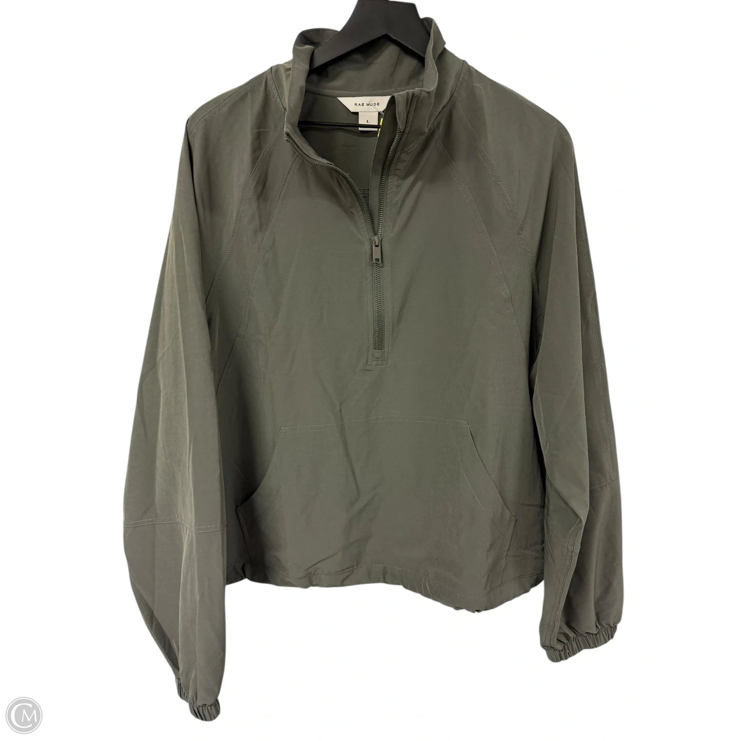 Jacket Windbreaker By Rae Mode In Grey, Size: L