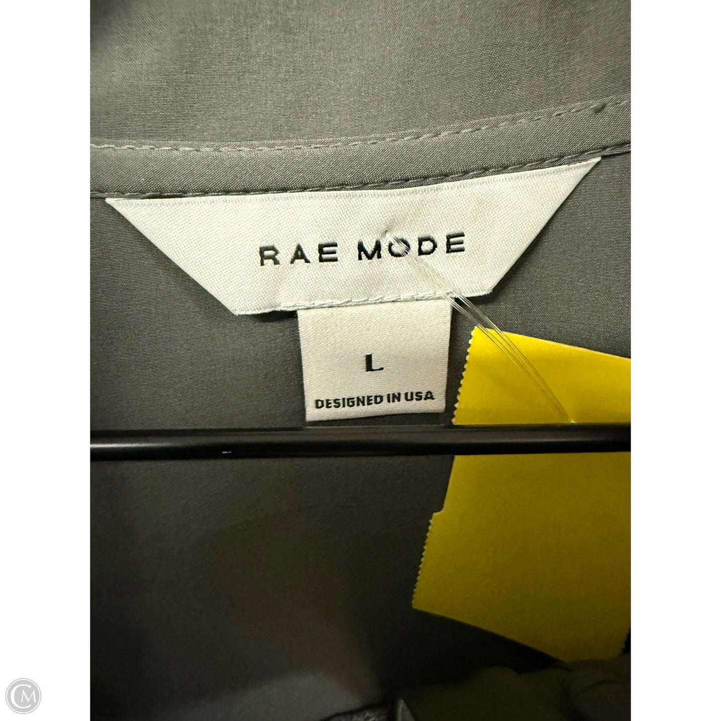 Jacket Windbreaker By Rae Mode In Grey, Size: L