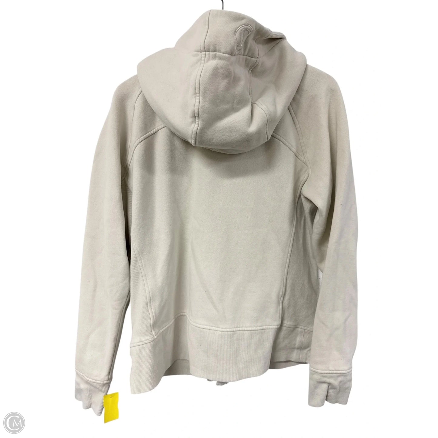 Sweatshirt Hoodie By Lululemon In Cream, Size: L