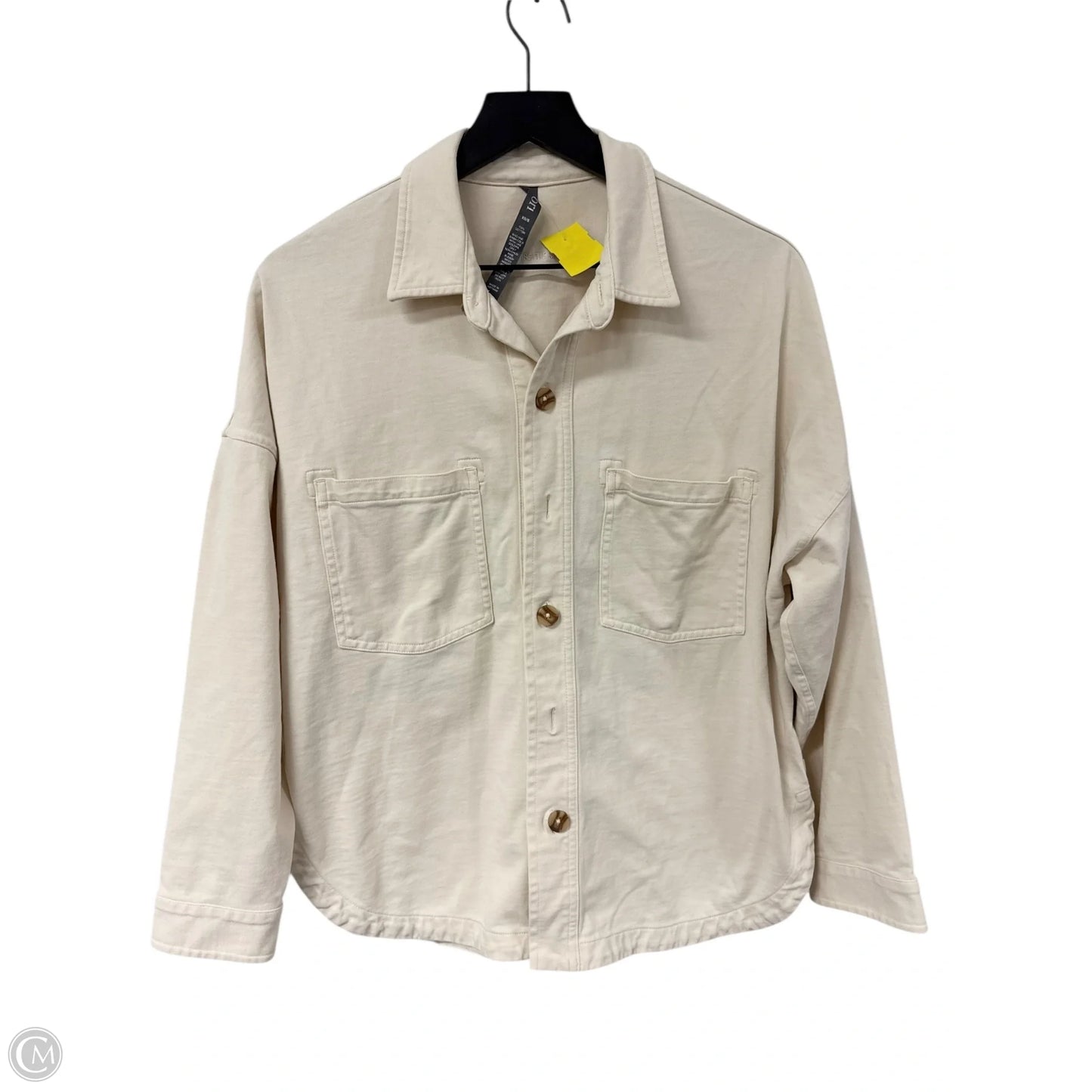 Jacket Shirt By Vuori In Cream, Size: Xs