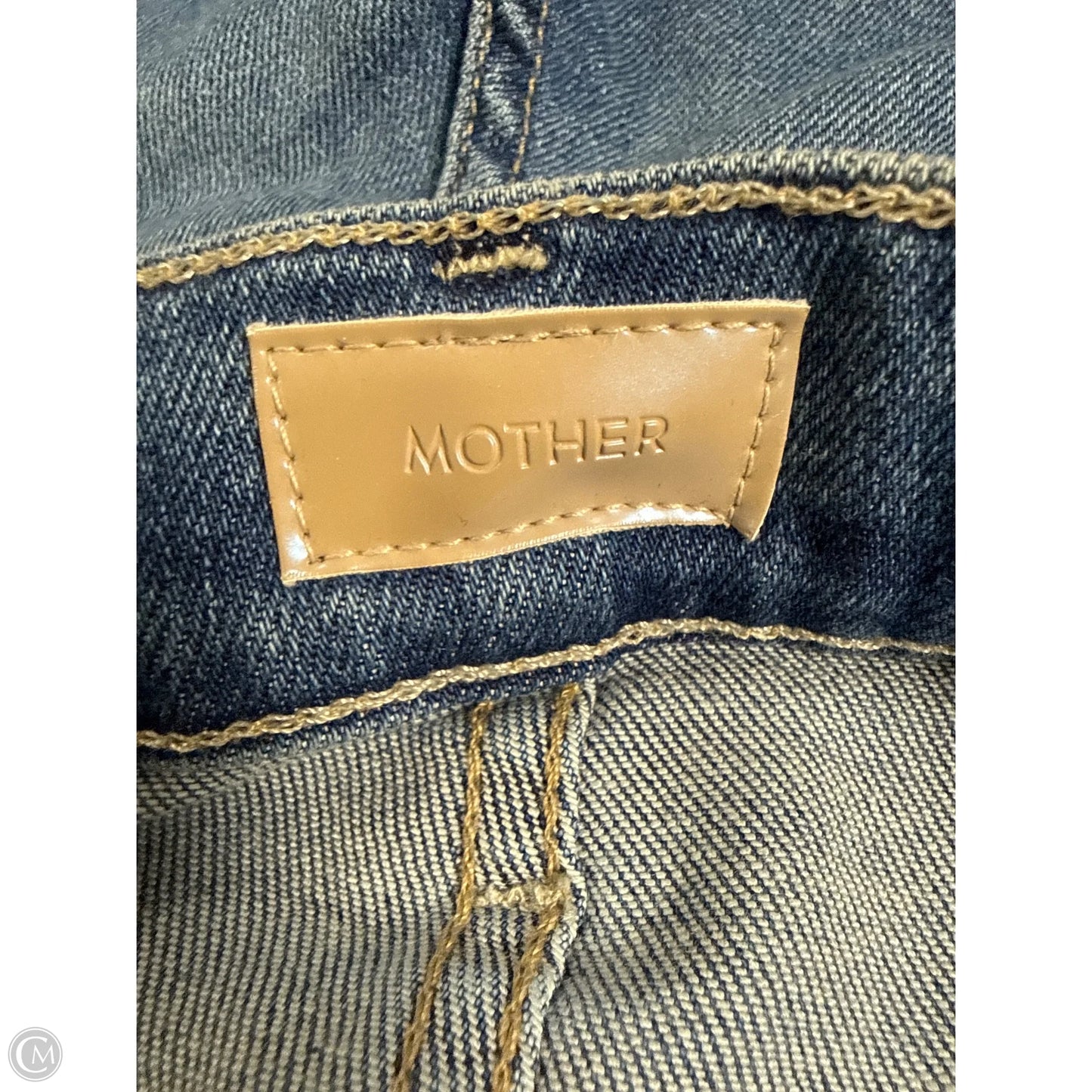 Jeans Straight By Mother In Blue Denim, Size: 2