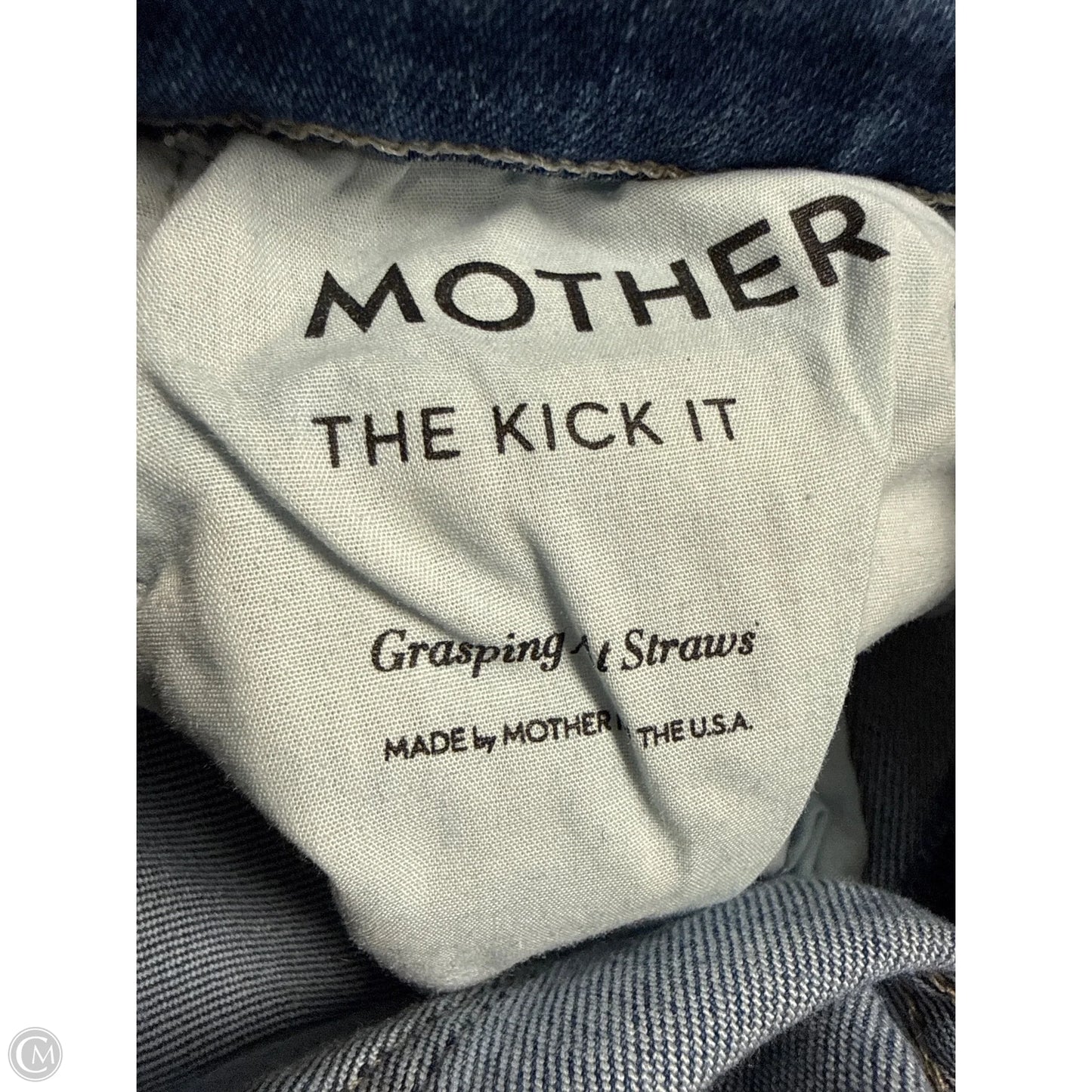 Jeans Straight By Mother In Blue Denim, Size: 2