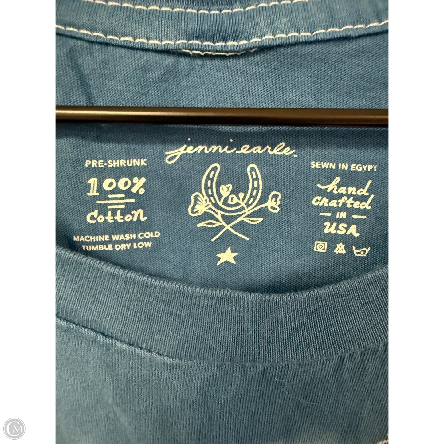 Top Short Sleeve Basic By Cmc In Blue & White, Size: S