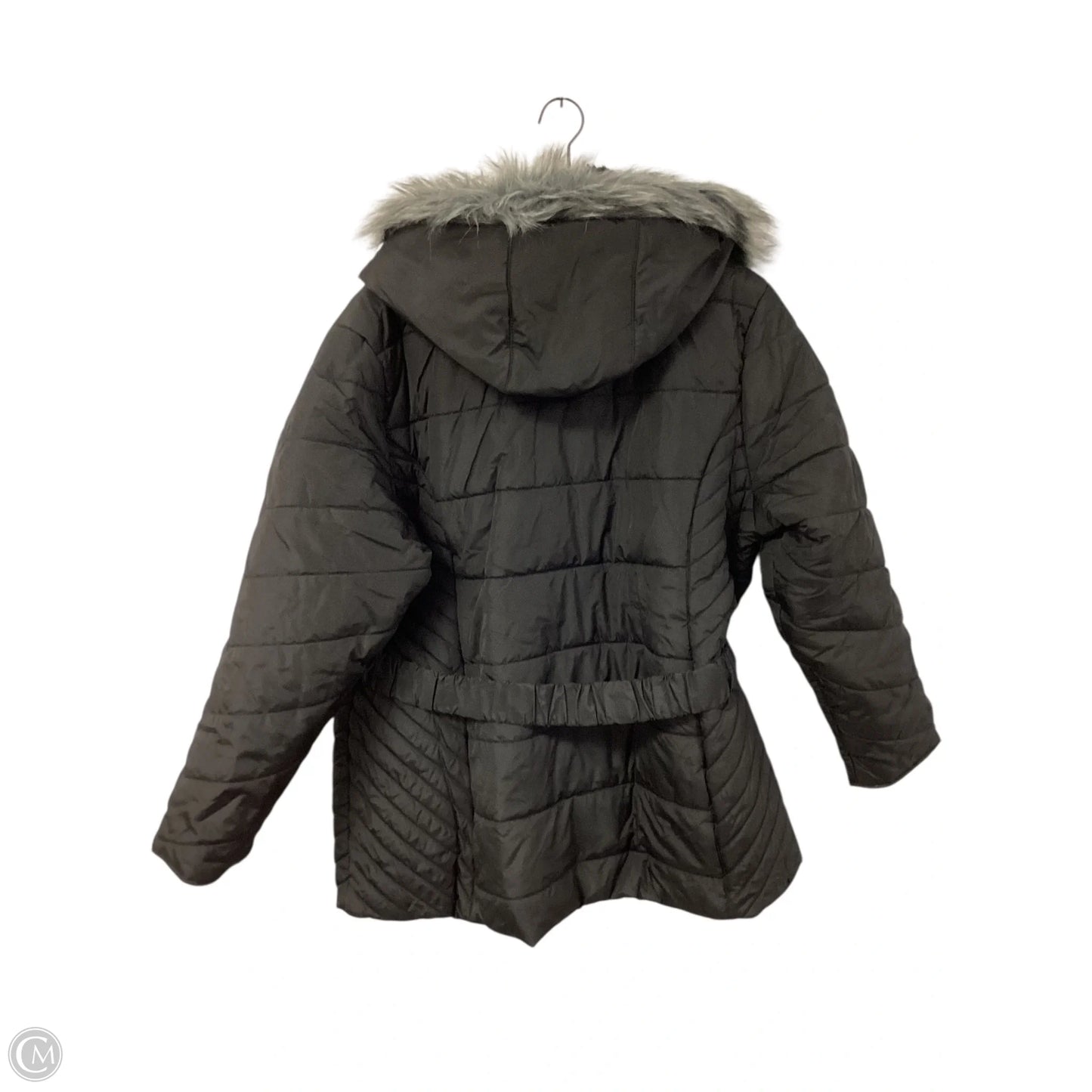 Coat Puffer & Quilted By Cmc In Black, Size: 1x