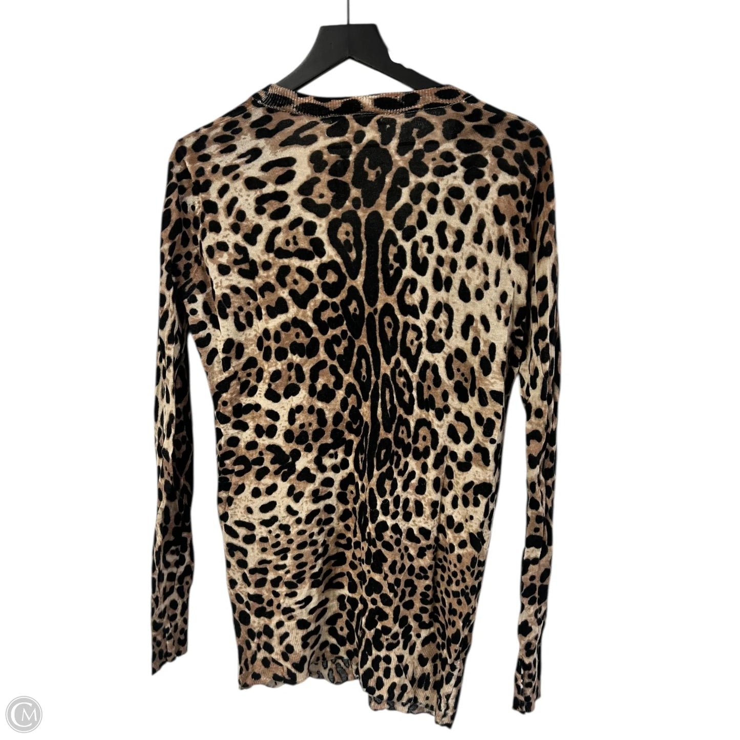Sweater Cardigan By Ellison In Animal Print, Size: Xl
