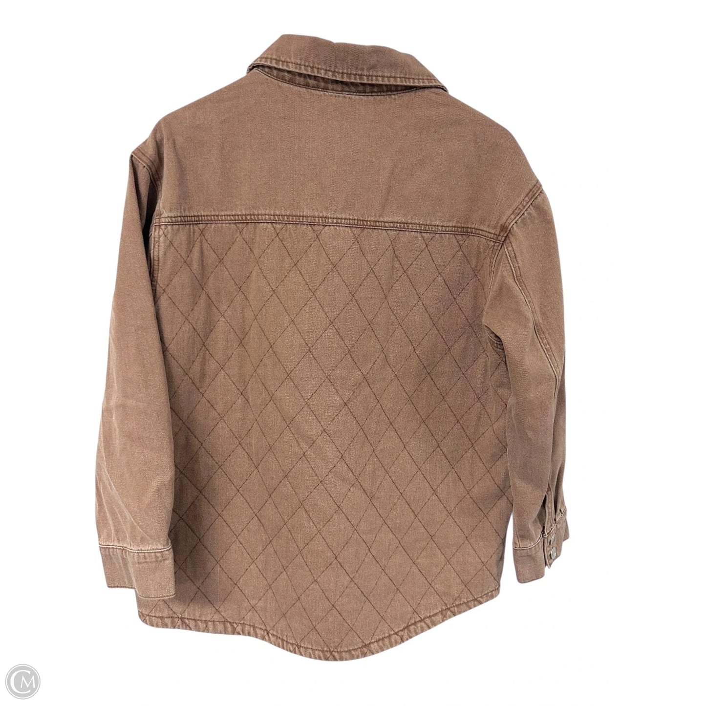 Jacket Denim By Ee Some In Peach, Size: M