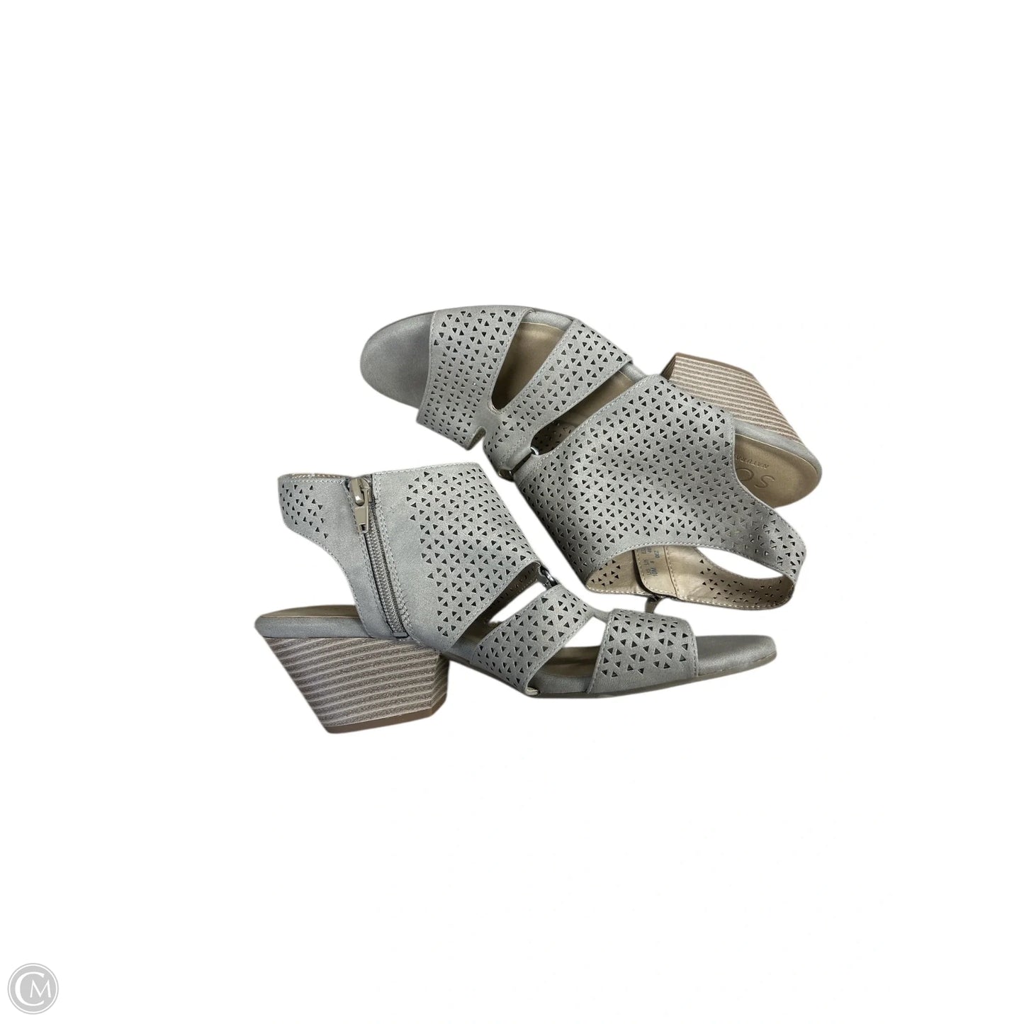 Sandals Heels Block By Naturalizer In Tan, Size: 10